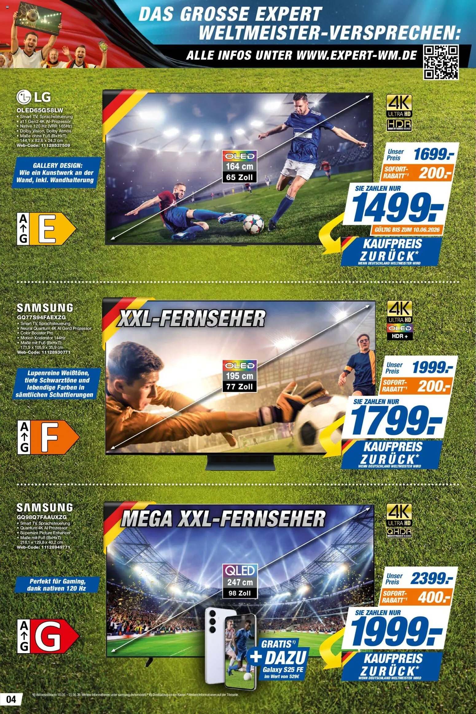 Expert Prospekt – gültig ab 05.06.2026 | Seite: 4 | Produkte: LG, Samsung