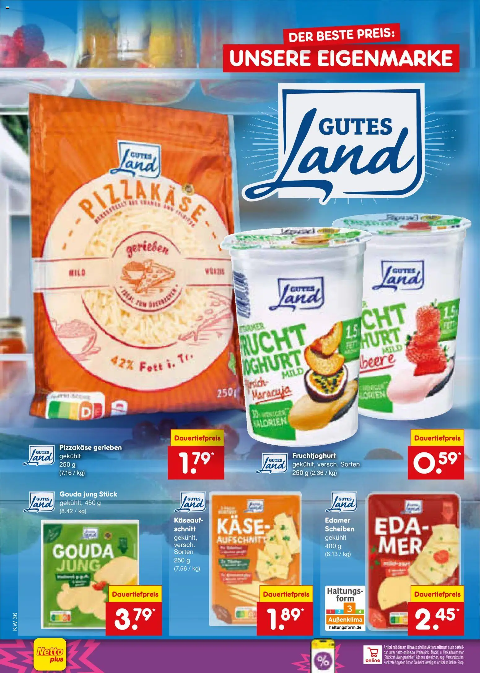 Netto Marken-Discount Prospekt – gültig ab 31.08.2026 | Seite: 14 | Produkte: Käse, Gouda, Fruchtjoghurt, Edamer