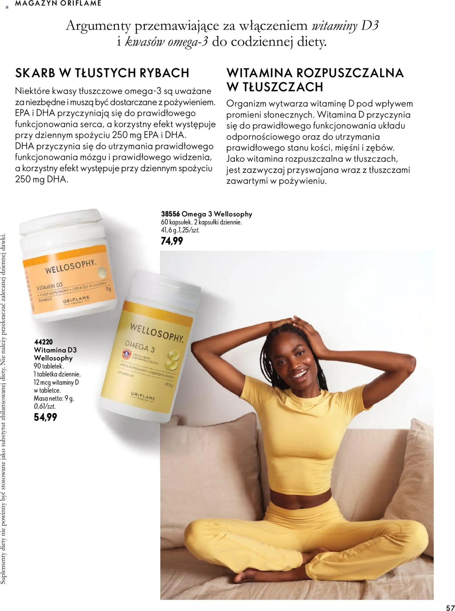Oriflame Katalog 14 2026 od 30.09.2026 | Strona: 57 | Produkty: Kapsułki, Omega, Omega 3