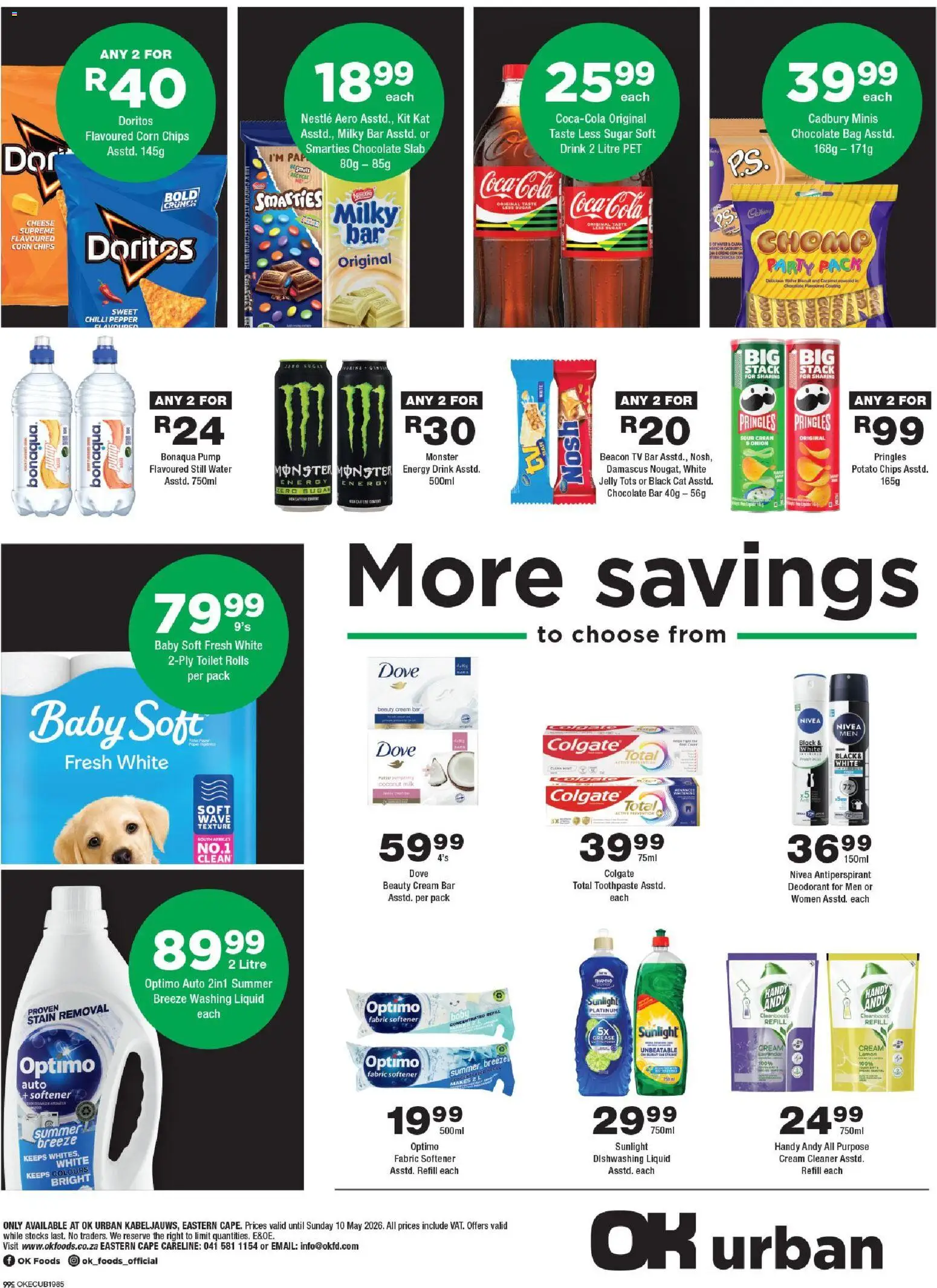 New OK Foods catalogue – valid from 24.04.2026 | Page: 4 | Products: TV, Toilet, Chocolate, Lemon