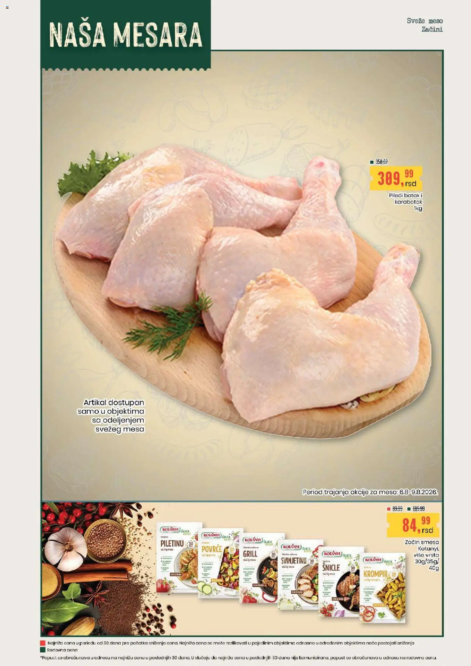 Aroma Market katalog - važi od 06.08.2026 | Strana: 3 | Proizvode: Krompir, So, Pileći batak