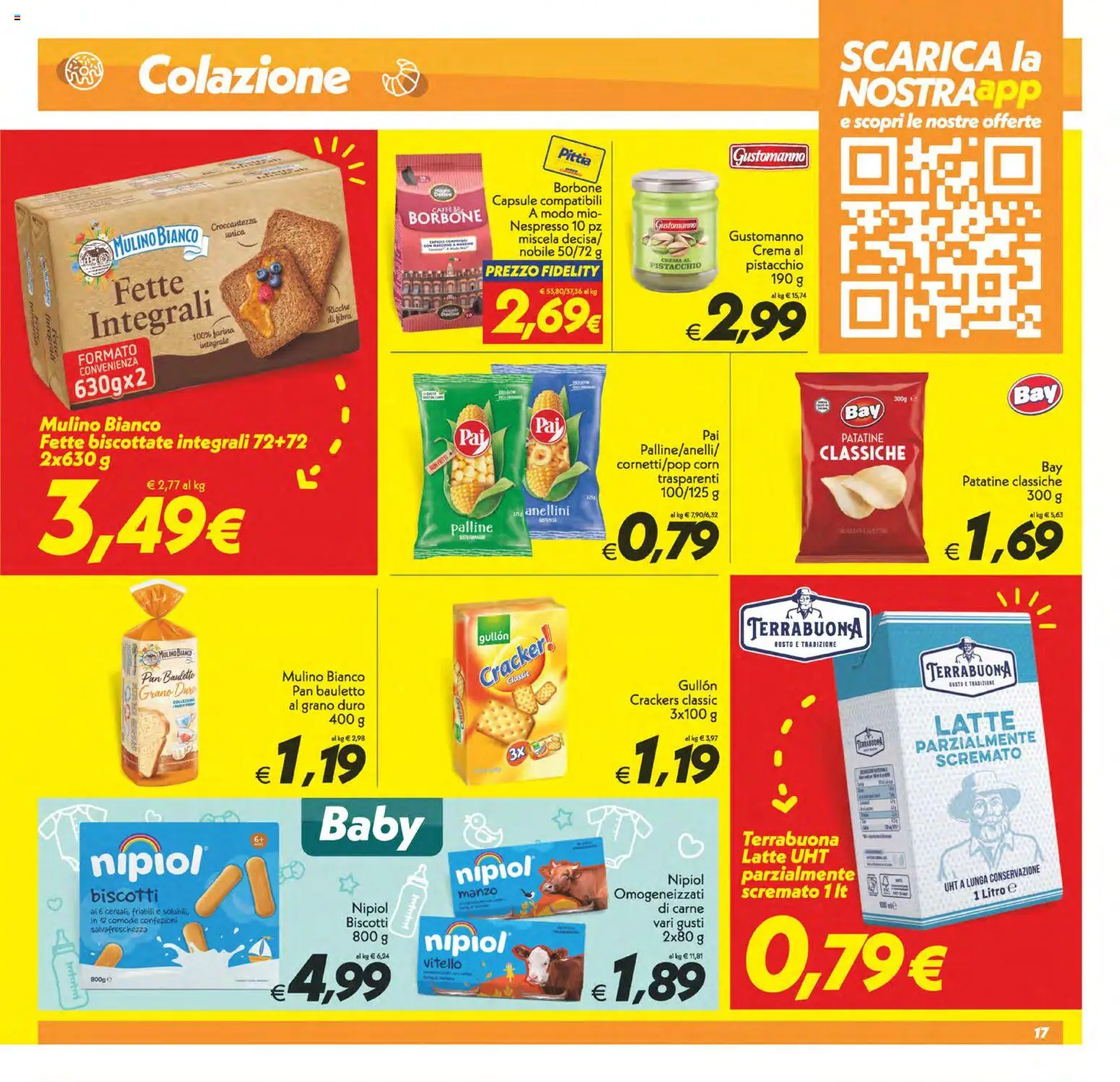 Volantino SuperConveniente del 09.06.2026 | Pagina: 17 | Prodotti: Crema, Farina, Crackers, Vitello