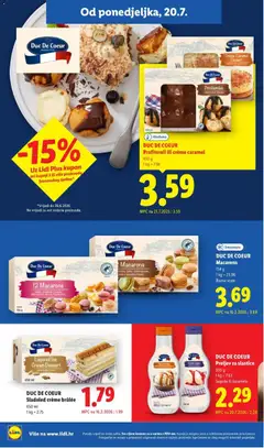DUC DE COEUR, Sladoled crème brûlée, 650 ml - Pregled kataloga iz trgovine Lidl, vrijedi od 20.07.2026 | Stranica: 14