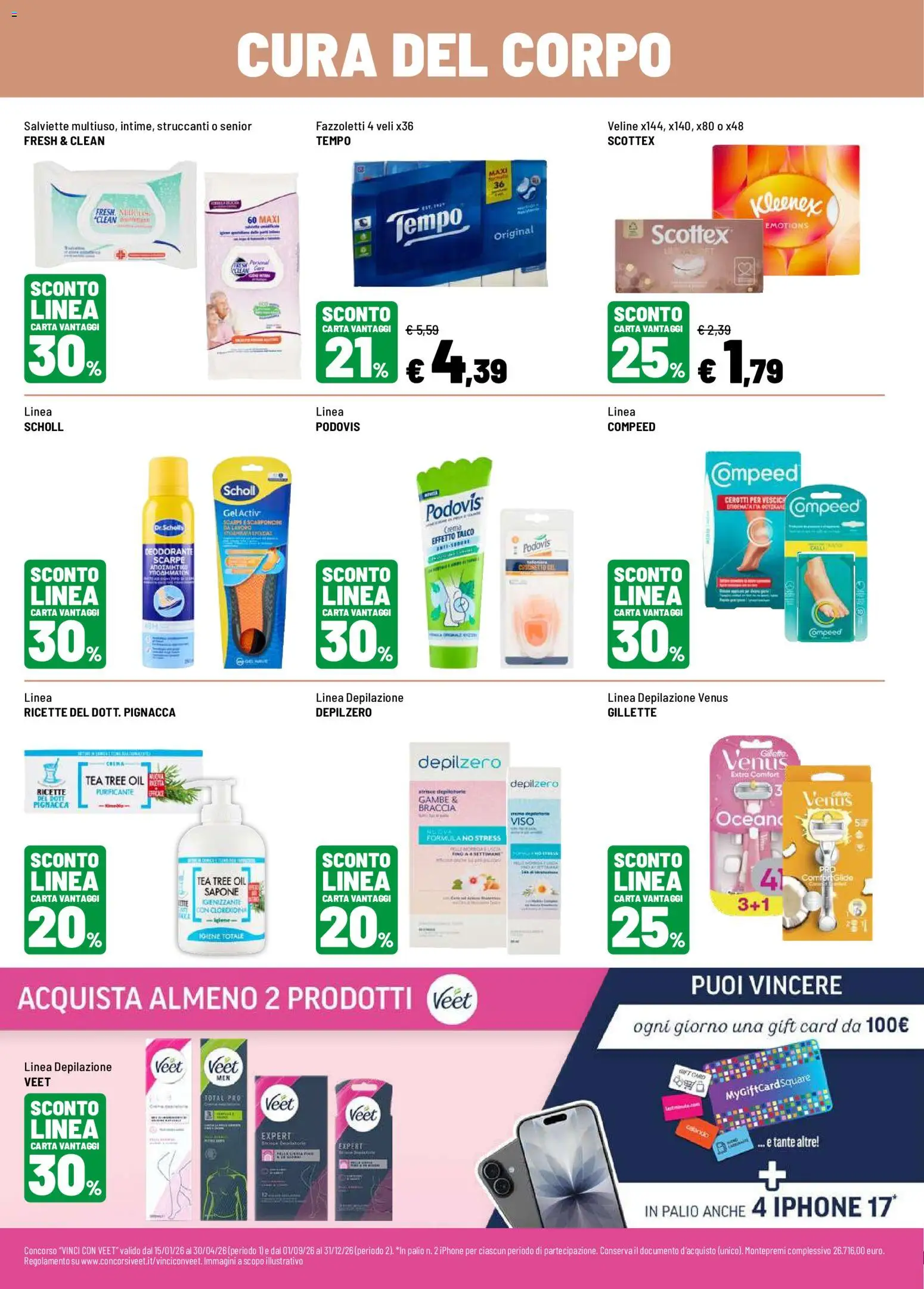 Volantino Iper del 21/09/2026 | Pagina: 14 | Prodotti: Iphone, Veline, Fazzoletti, Scarpe