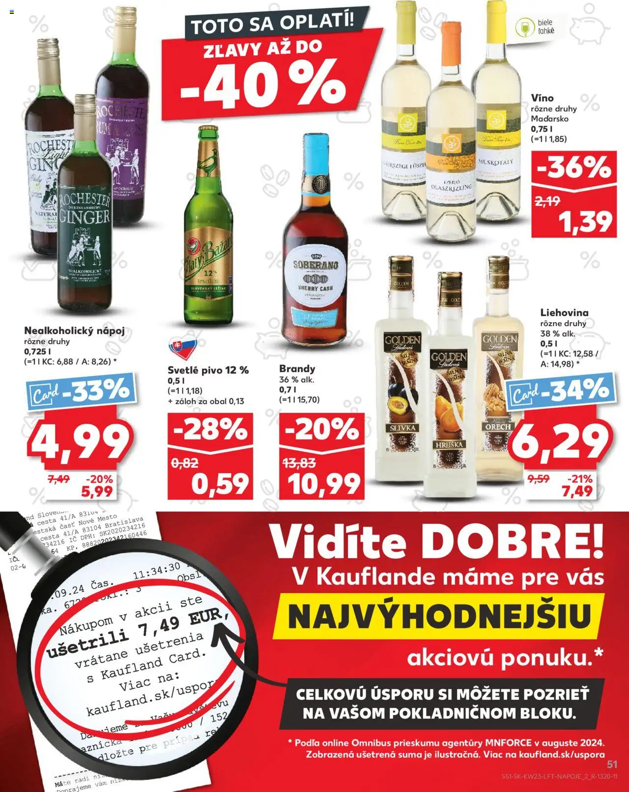 Nové Kaufland akcie – leták je platný od 05.06.2025 | Strana: 51 | Produkty: Pivo, Pero, Soberano, Brandy