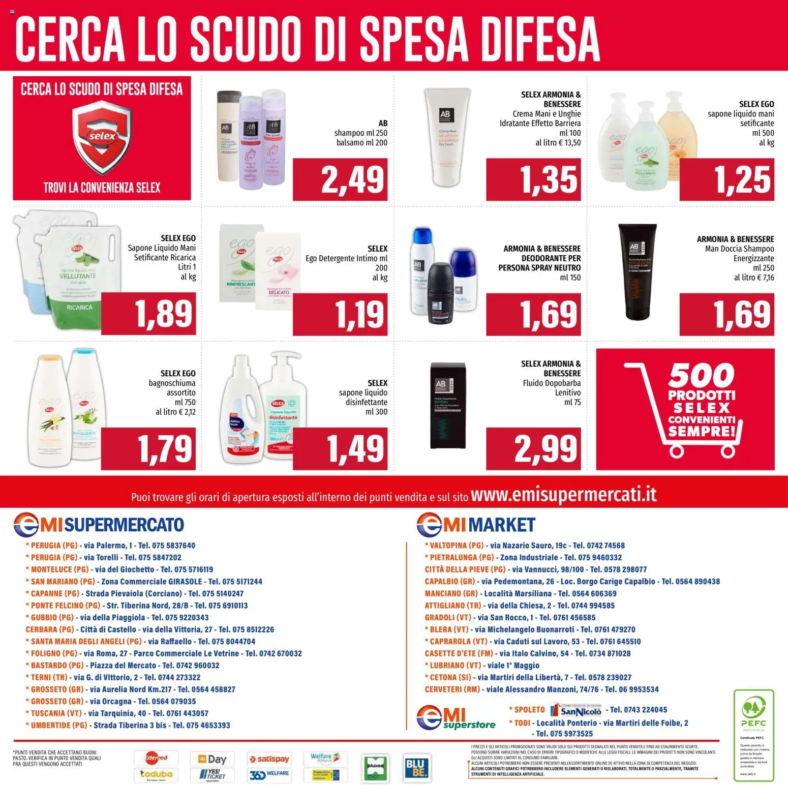 Volantino EMI del 24/09/2026 | Pagina: 16 | Prodotti: Crema, Deodorante, Detergente intimo, Detergente