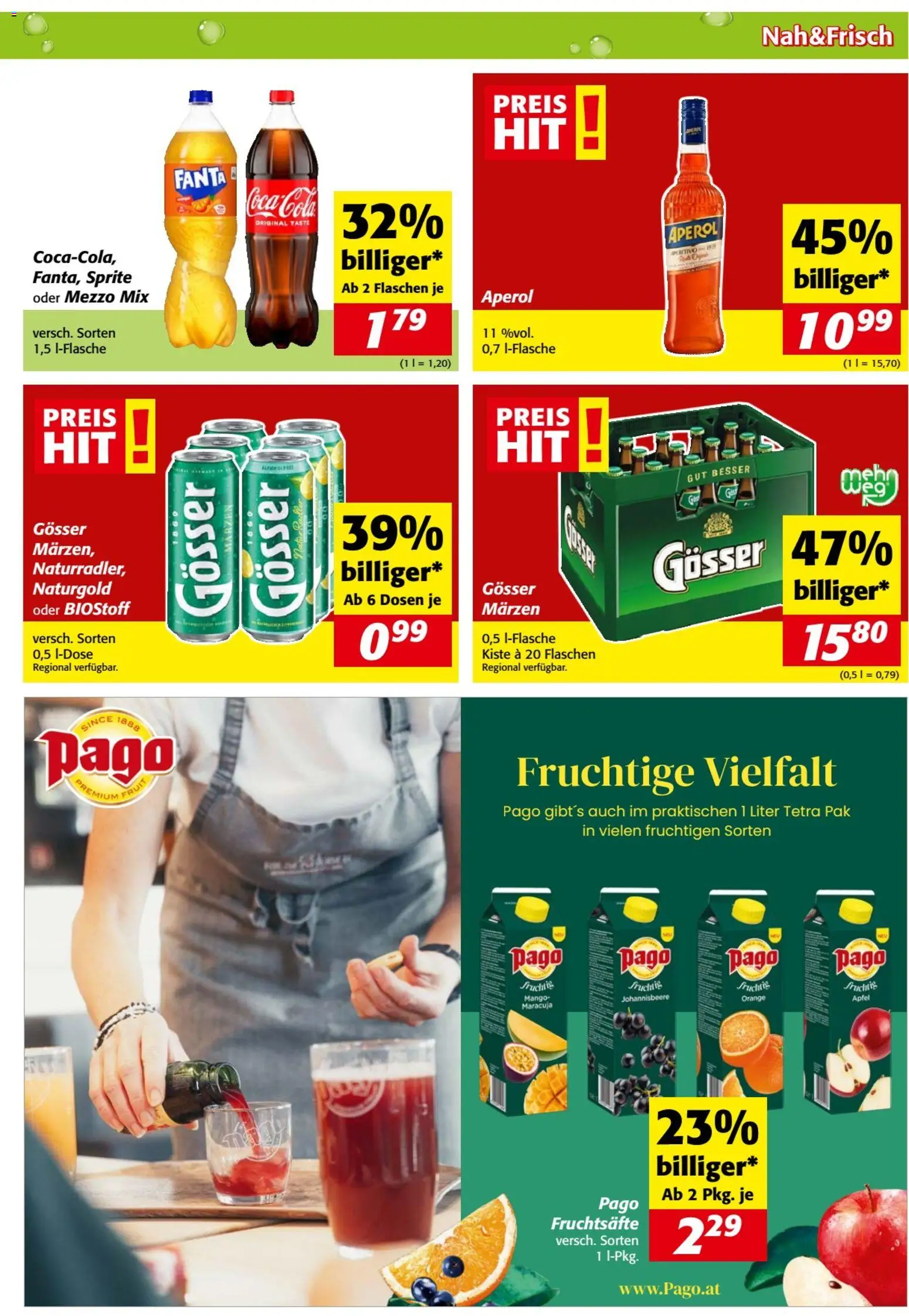 Nah und Frisch Flugblatt gültig ab 09.09.2026 | Seite: 7 | Produkte: Mango, Aperol, Fanta, Äpfel