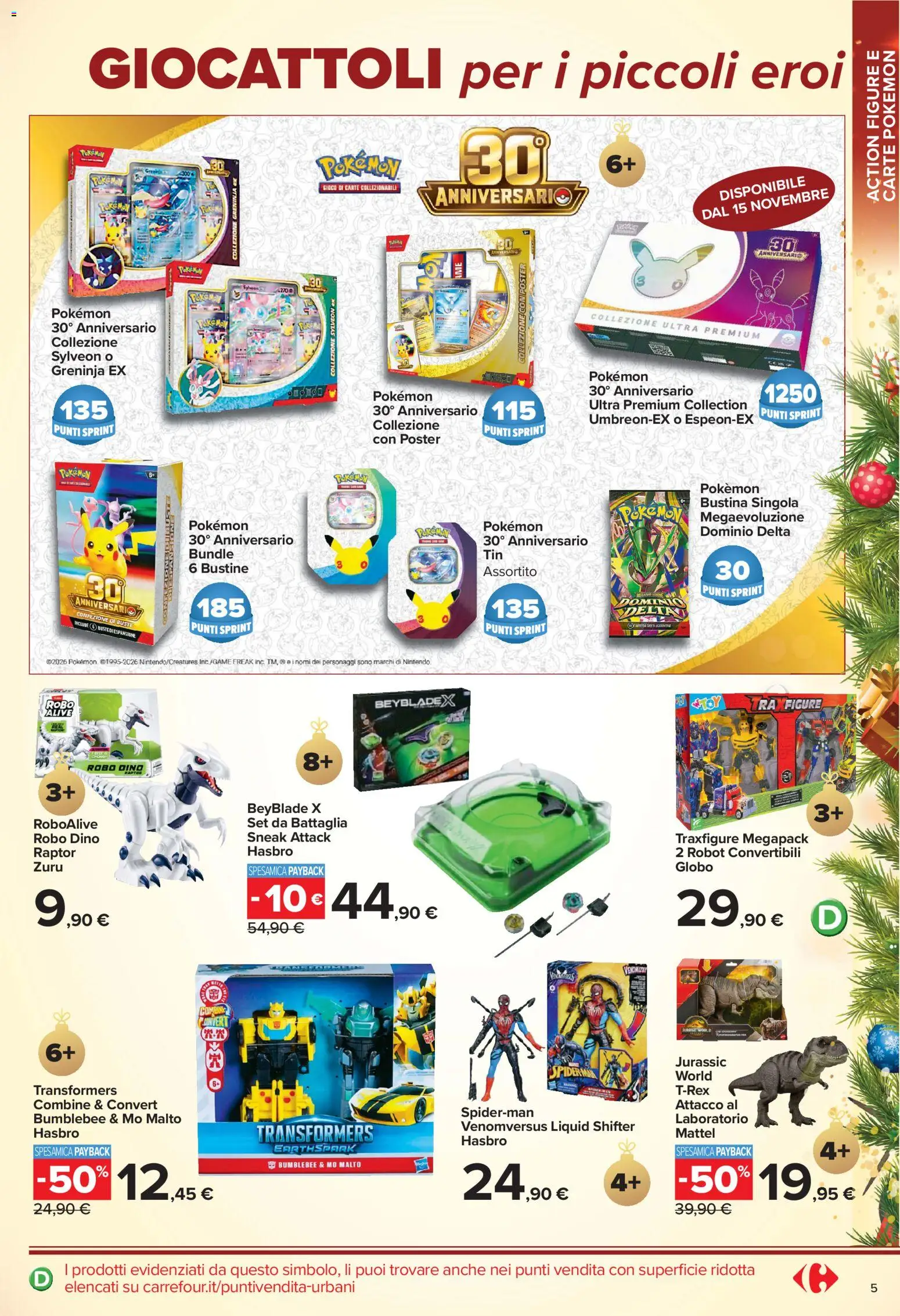Volantino Carrefour del 23/10/2026 | Pagina: 5 | Prodotti: Giocattoli, Gioco, Robot