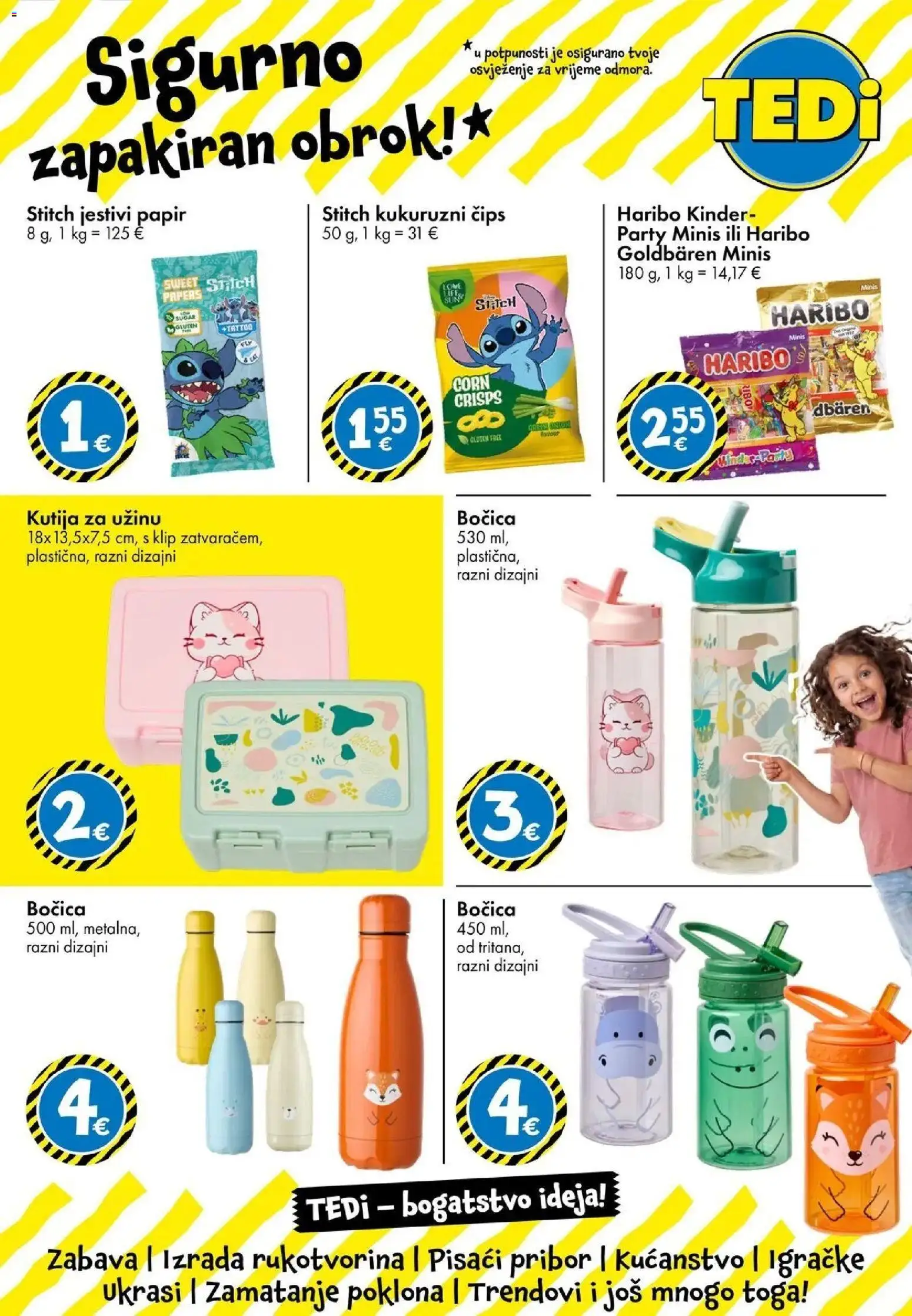 TEDi Katalog novi od 21.08.2026 na listanje > letak digitalni | Stranica: 12 | Proizvodi: Kutija, Kukuruzni čips, Čips, Igračke