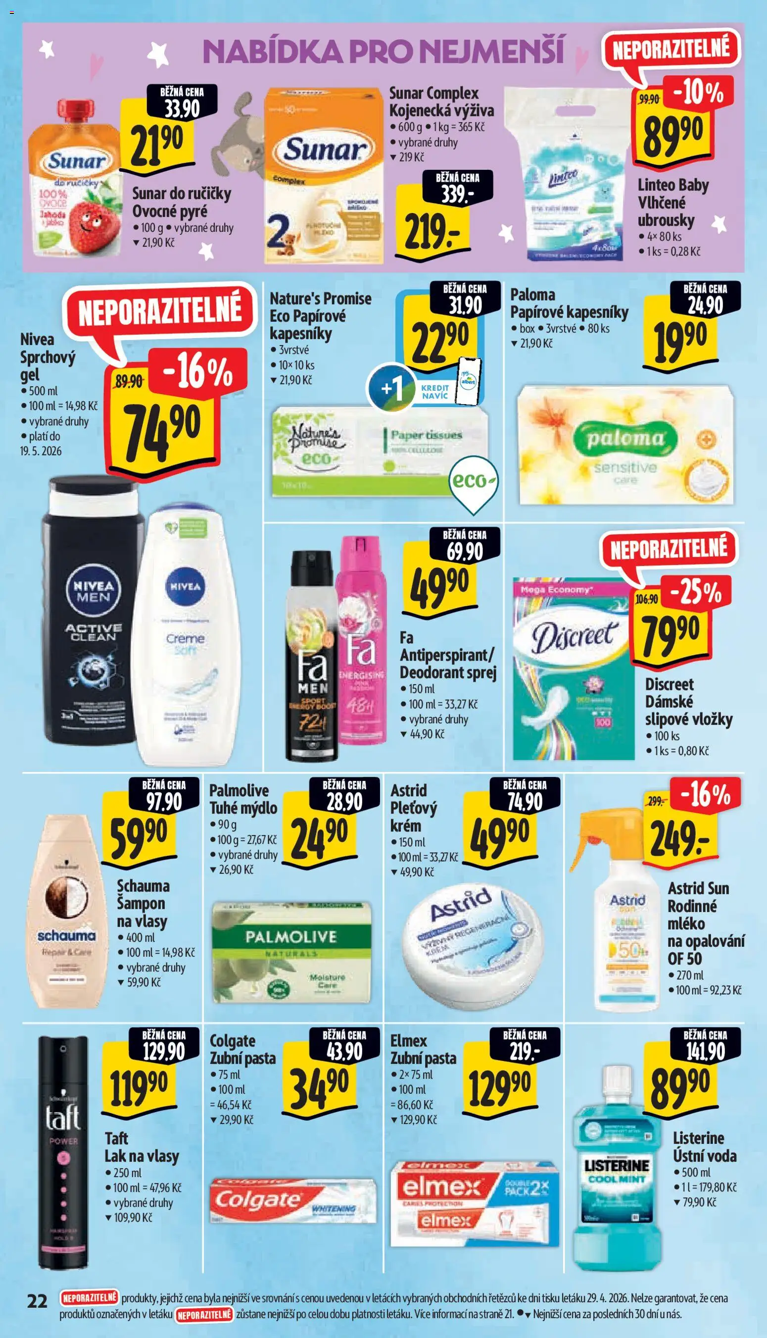 Albert leták - Supermarket od 06.05.2026 | Strana: 32 | Produkty: Box, Nivea, Vložky, Papírové kapesníky