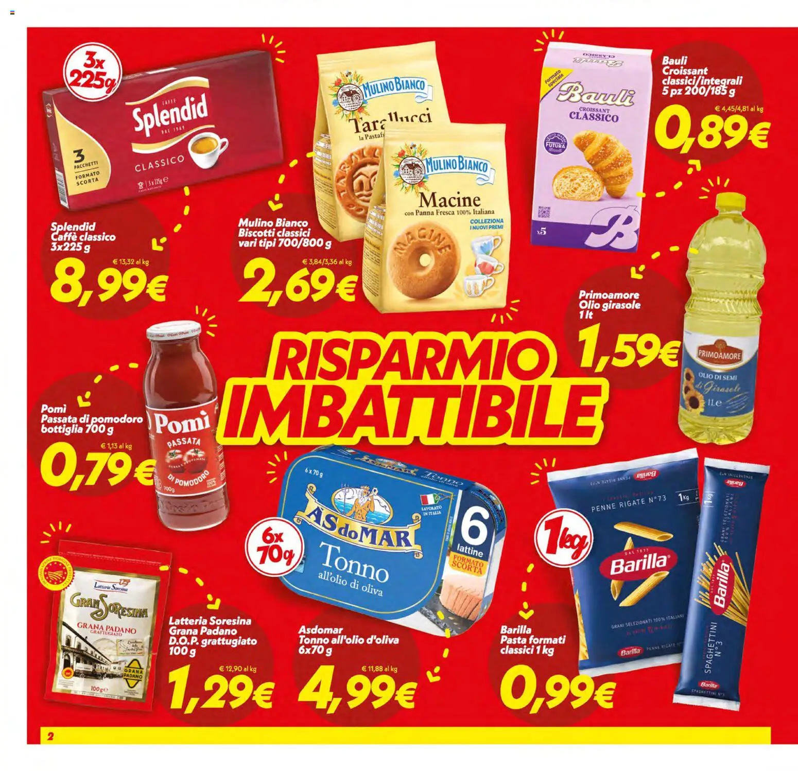 Volantino SuperConveniente del 30/06/2026 | Pagina: 2 | Prodotti: Panna, Pomodoro, Passata di pomodoro, Grana Padano