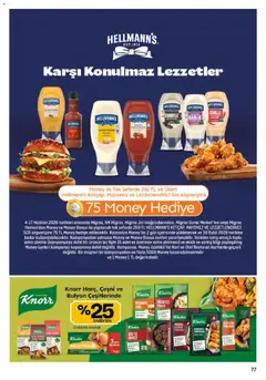 04.06.2026 tarihinden itibaren geçerli olan Migros kataloğu önizlemesi | Sayfa: 77 | Ürünler: Patates, Mayonez, Sos