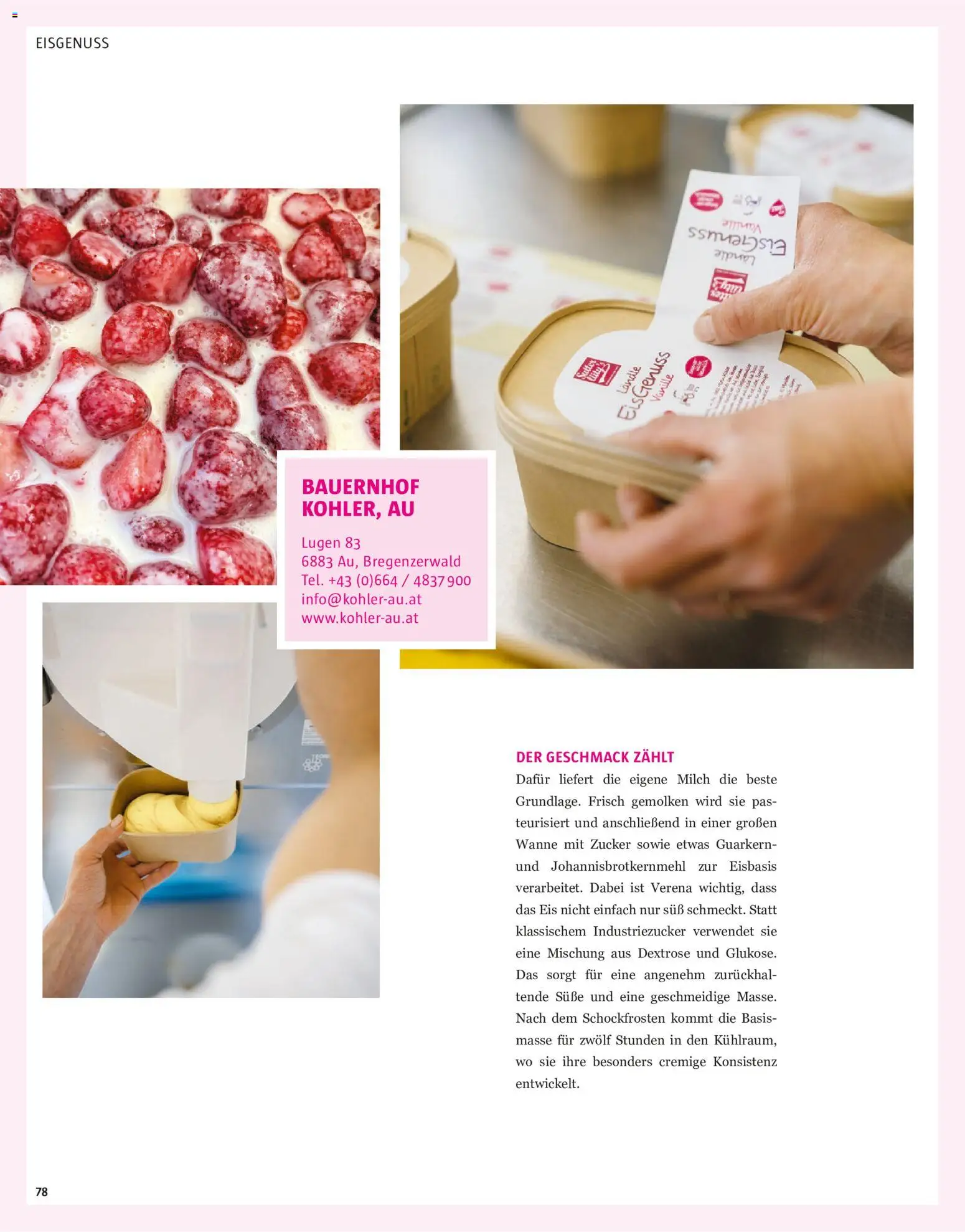 Sutterlüty Sommer 2026 gültig ab 21.10.2026 | Seite: 78 | Produkte: Eis, Zucker, Vanille, Milch