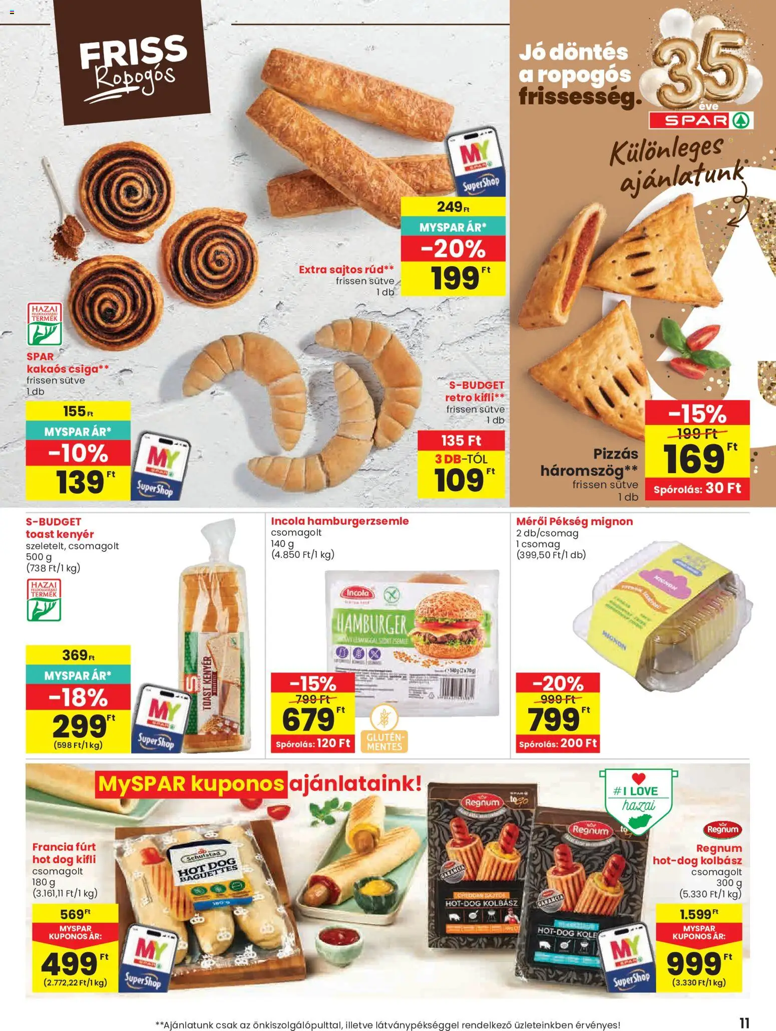 Spar akciós ujság - amely érvényes a következő dátumtól: 2026.10.01. | Oldal: 11
