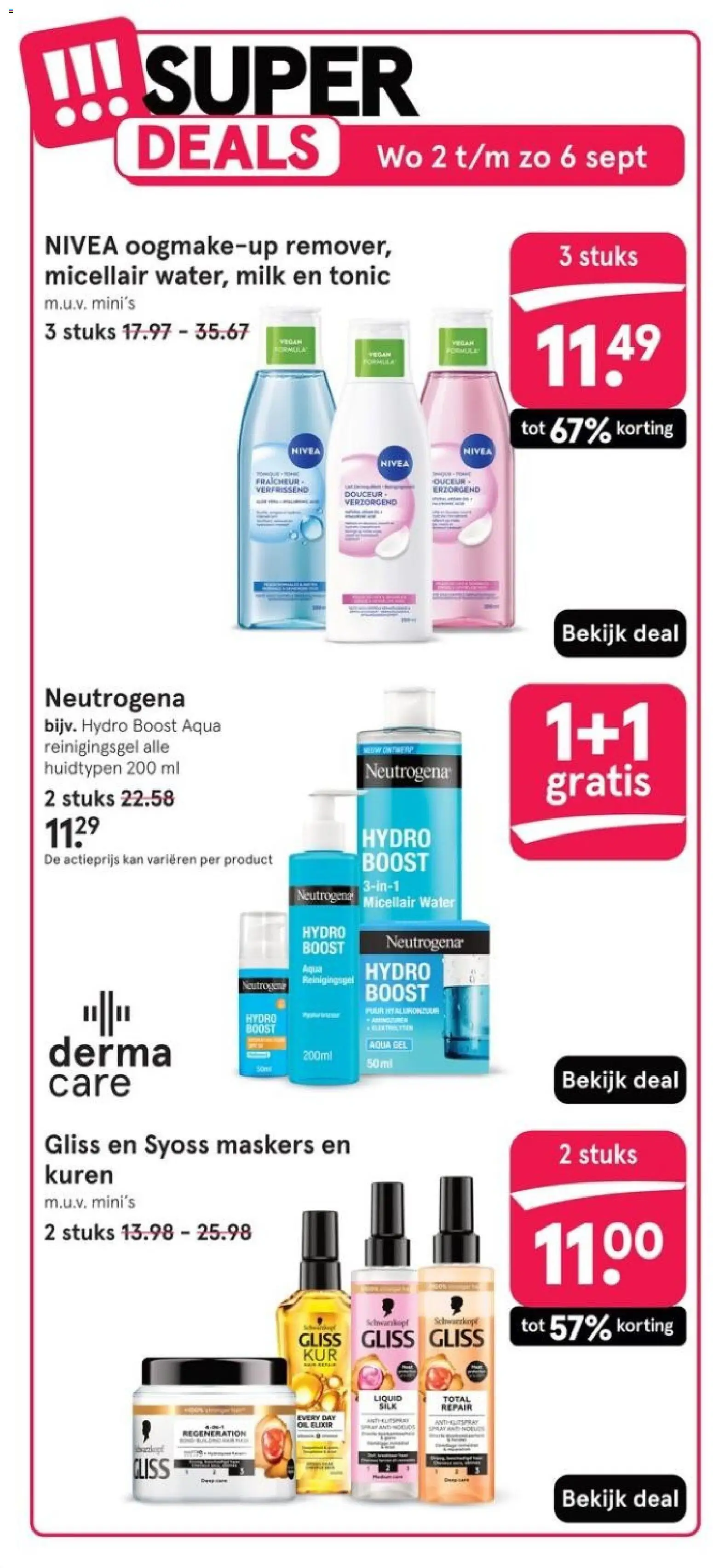 {H1} | Pagina: 4 | Producten: Maskers, Tonic, Gel, Water