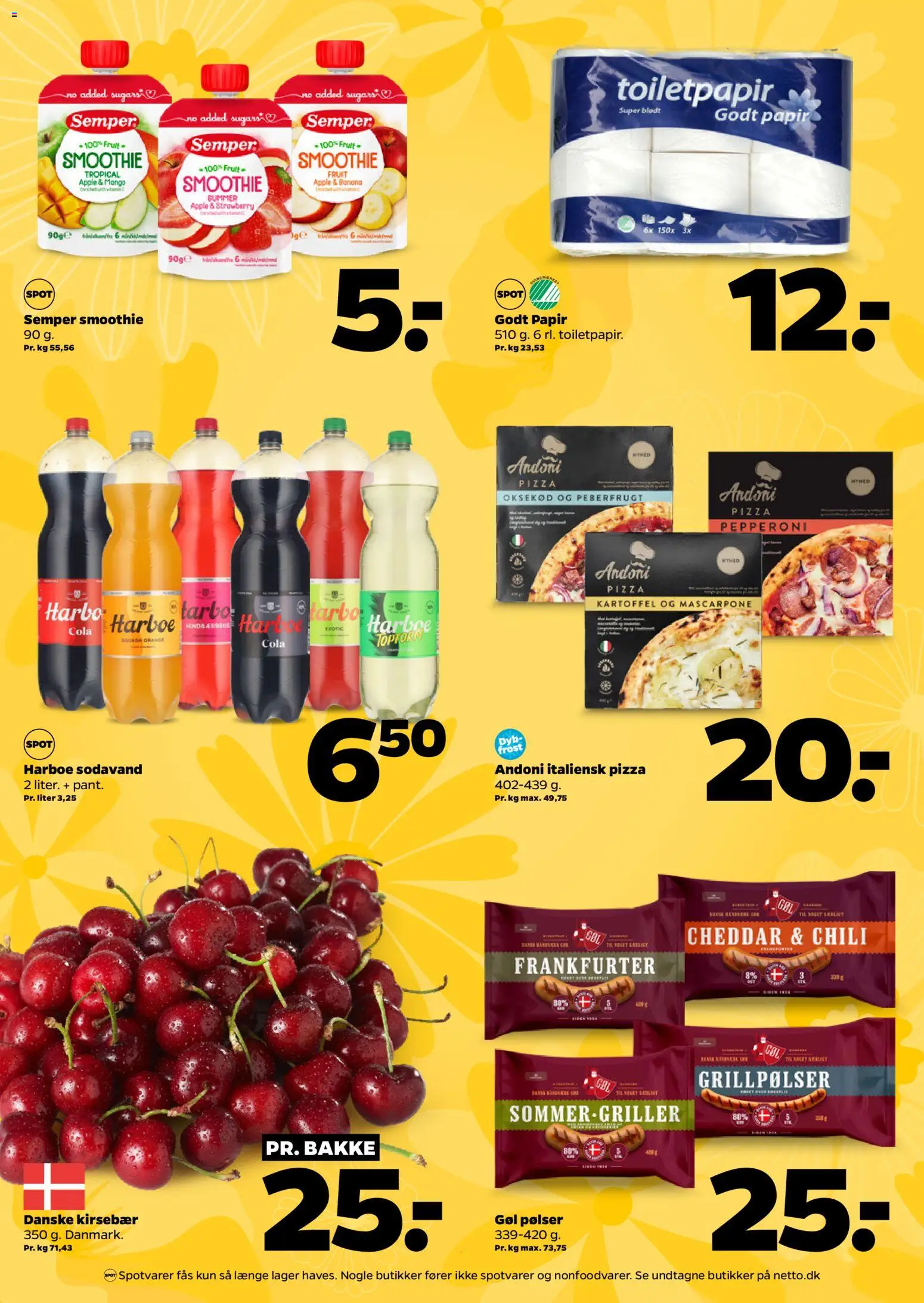 Netto tilbudsavis – gyldig fra 25/07/2026 | Side: 6 | Produkter: Pizza, Oksekød, Sodavand, Cola