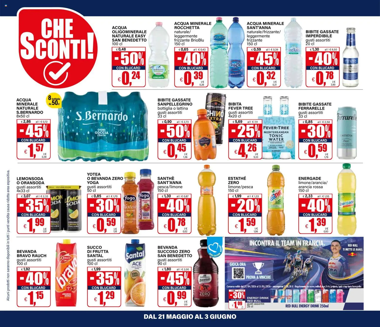 Volantino Il Gigante del 21.05.2026 | Pagina: 22 | Prodotti: Succo, Limonata, Red Bull, Ferrarelle