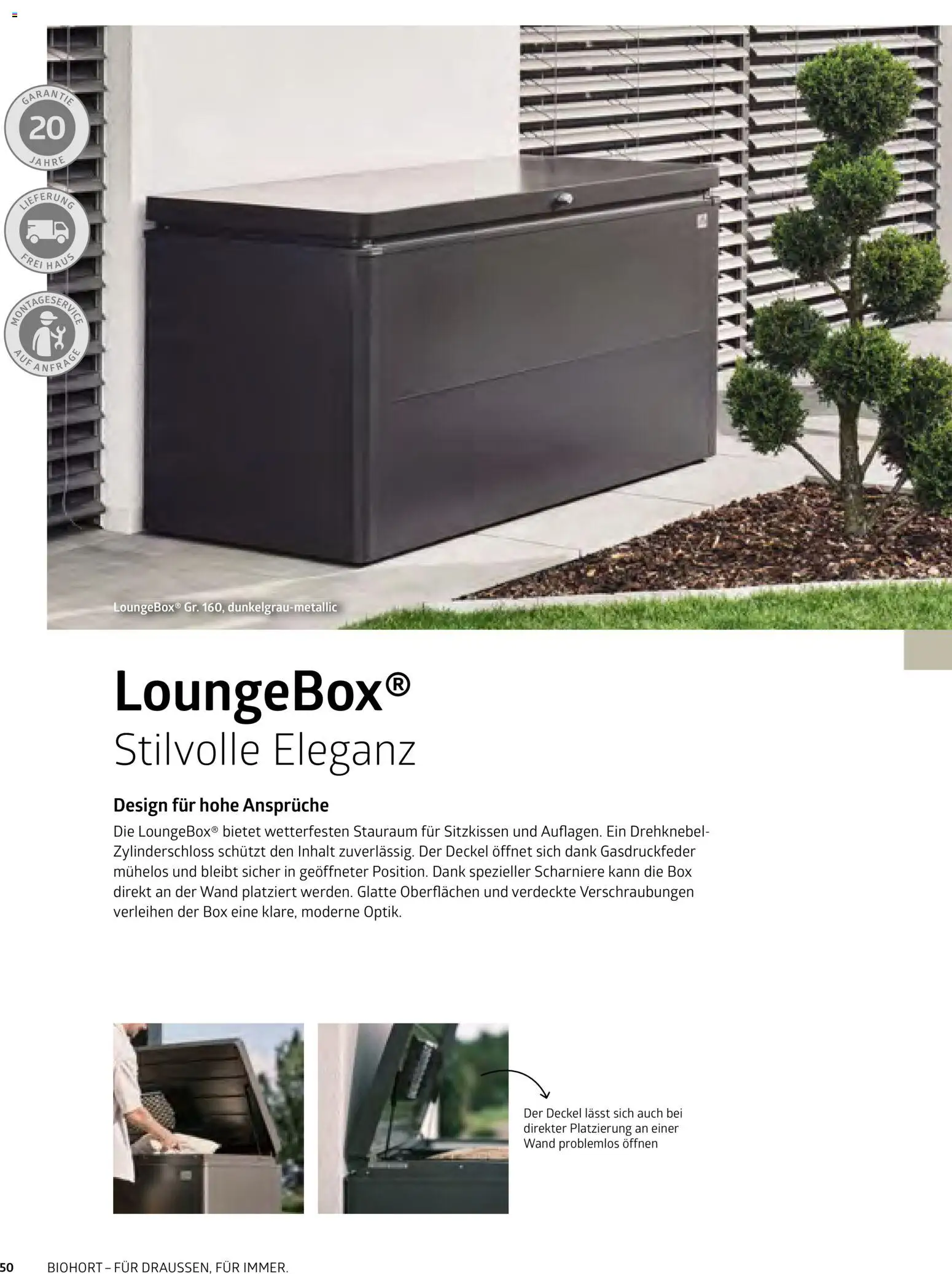 Dehner Biohort – Metall für Garten & Terrasse – gültig ab 01.01.2026 | Seite: 50 | Produkte: Box