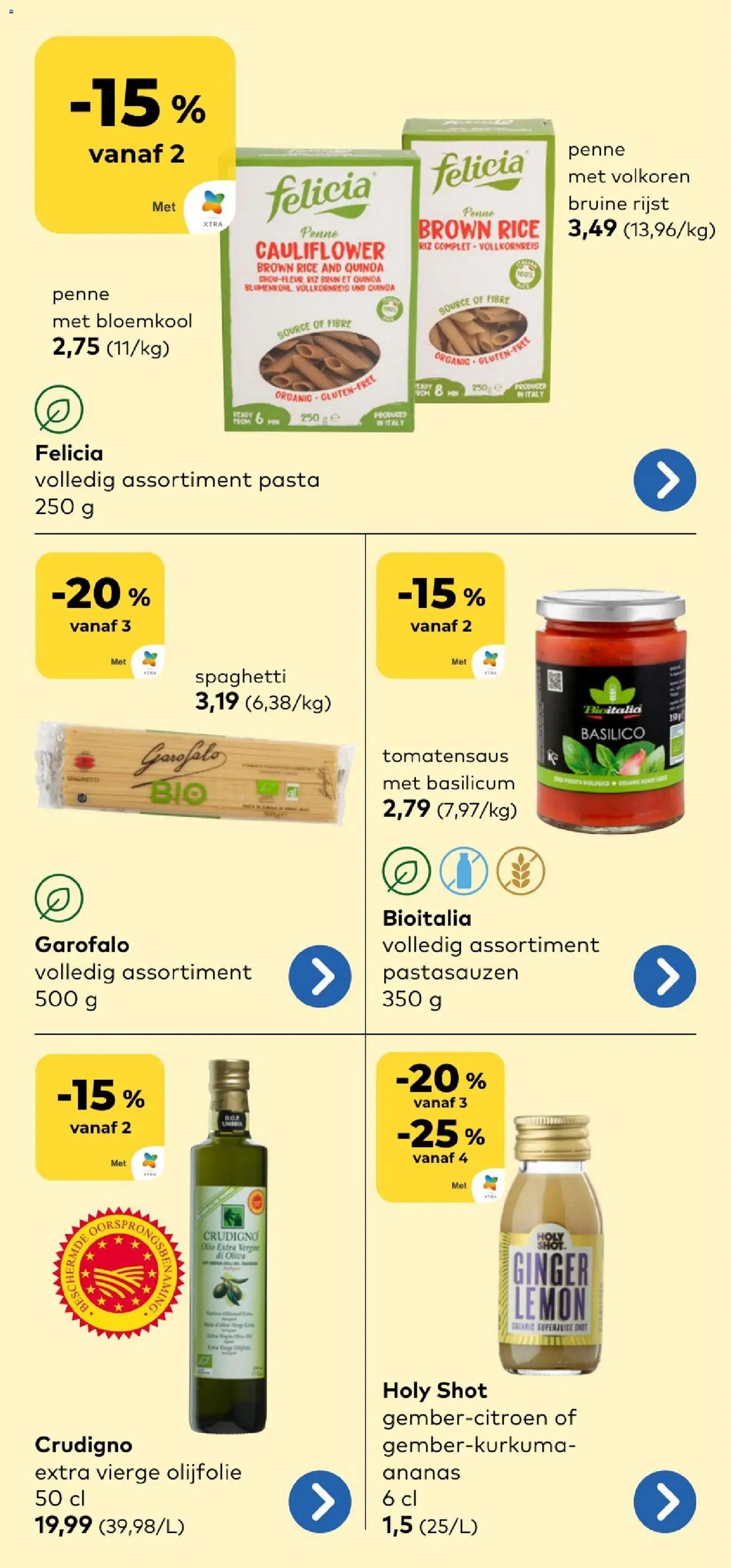 {H1} | Pagina: 12 | Producten: Olijfolie, Ananas, Extra vierge olijfolie, Bloemkool