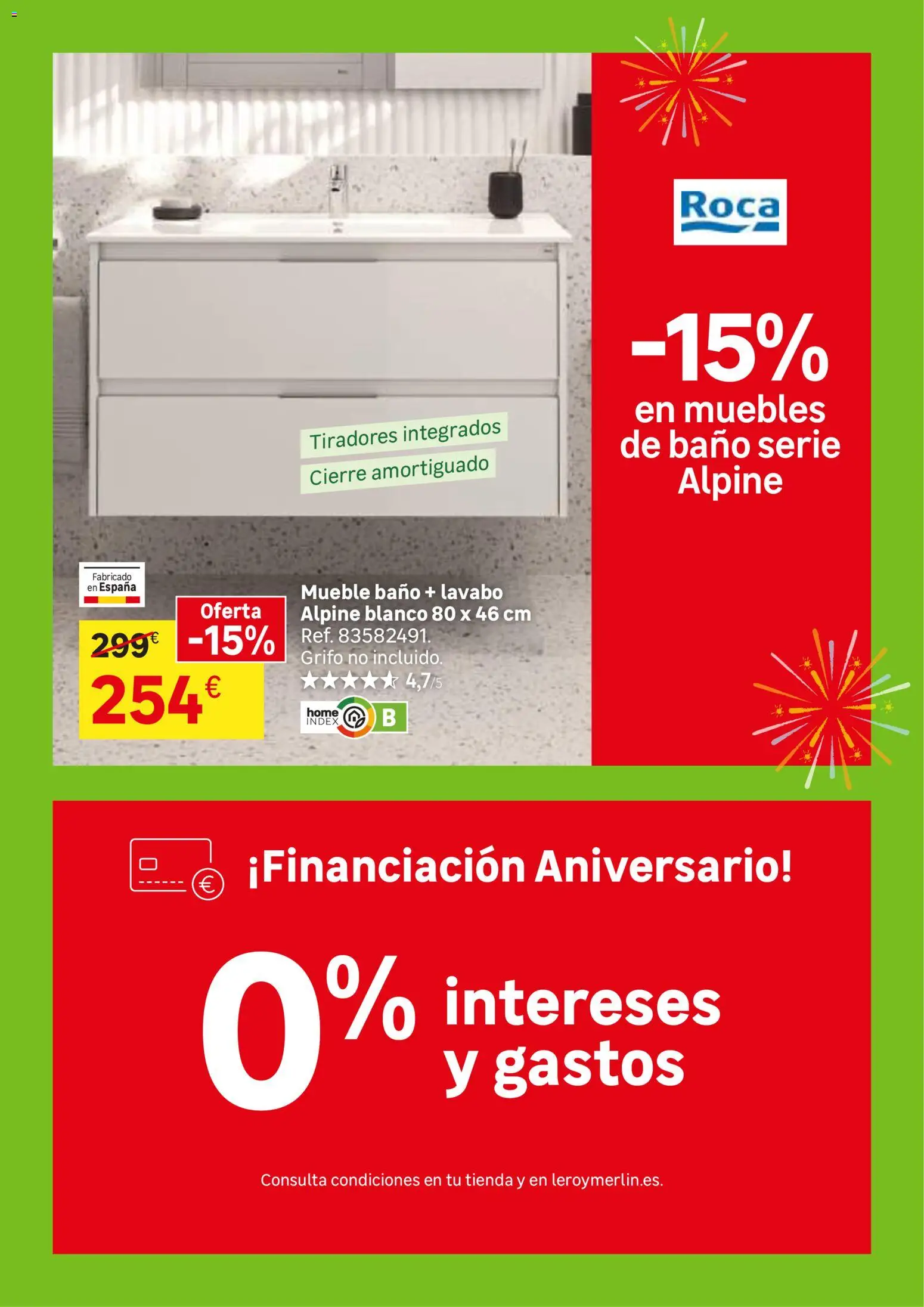 Leroy Merlin catálogo │ válido desde el 23/06/2026 | Página: 82 | Productos: Muebles, Lavabo, Baño