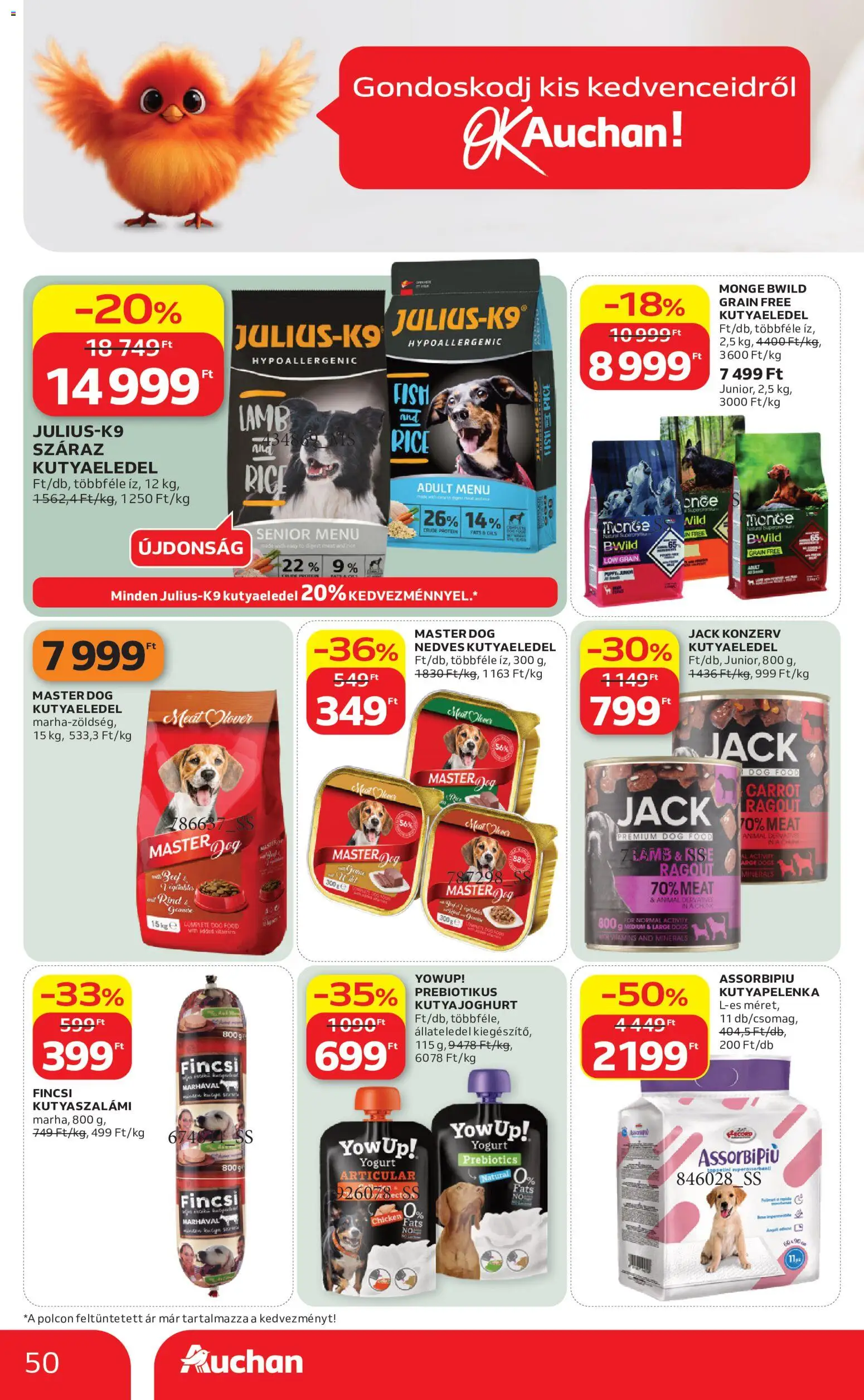 Auchan akciós ujság - amely érvényes a következő dátumtól: 2026.09.03. | Oldal: 50