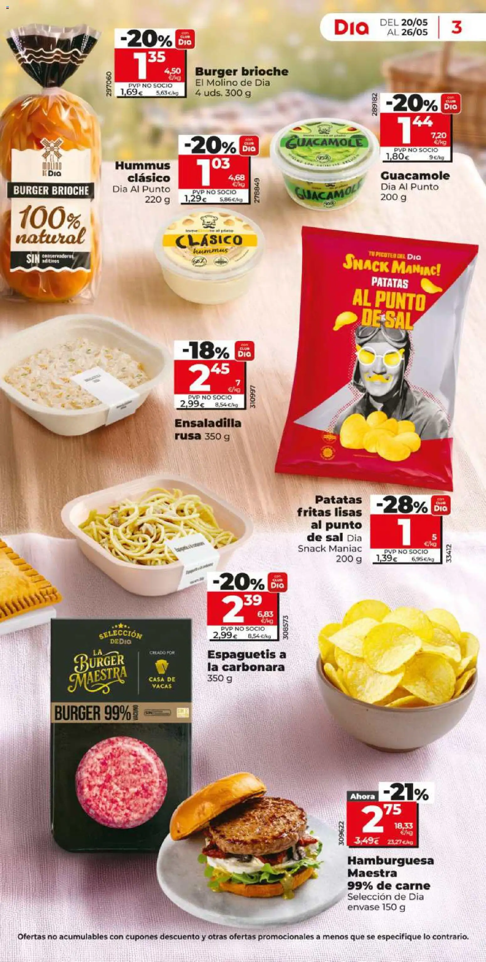 Dia - folleto Market │ válido desde el 20.05.2026 | Página: 3 | Productos: Ensaladilla, Guacamole, Σοκολατούχο γάλα