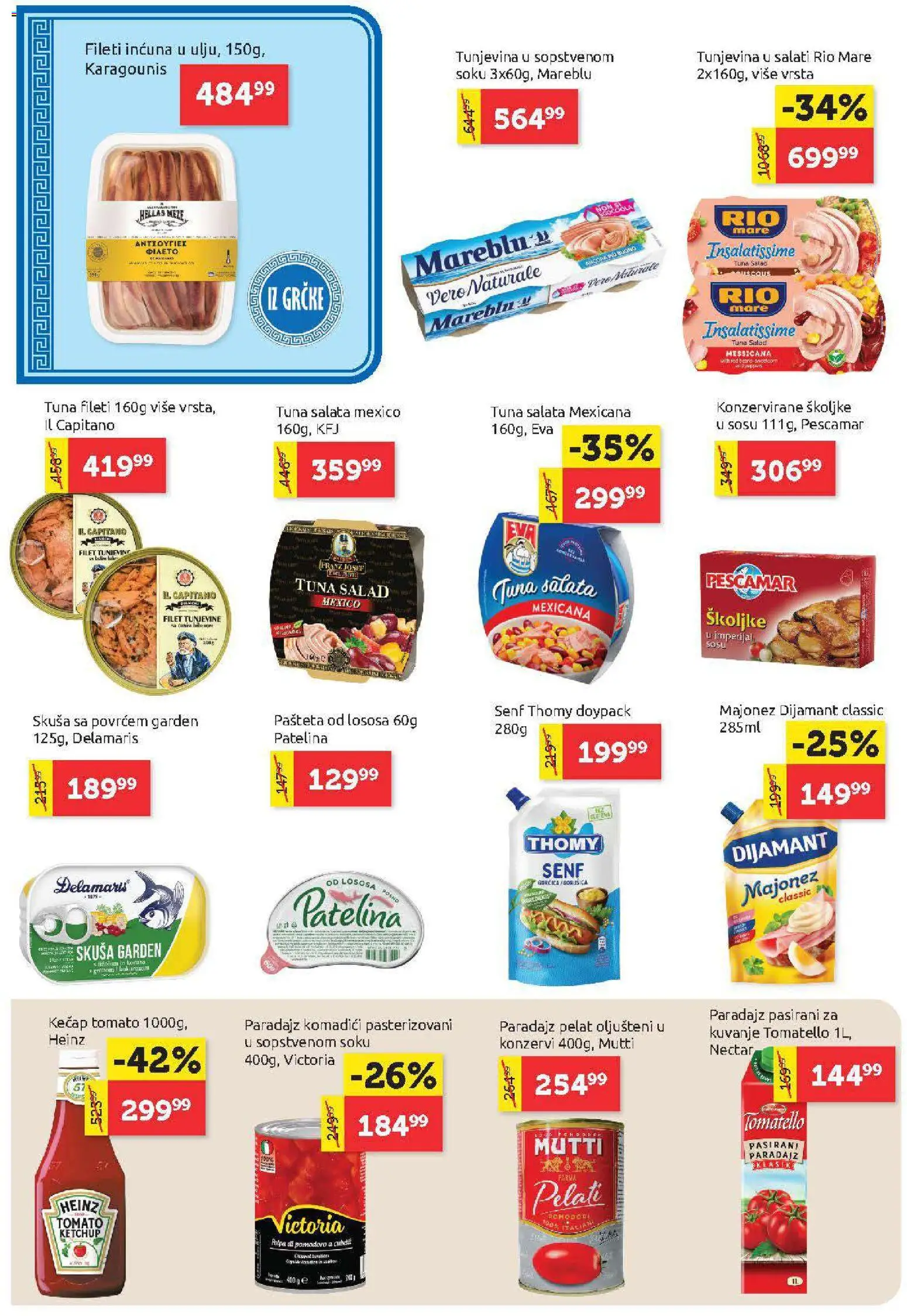 SuperVERO katalog - važi od 02.04.2026 | Strana: 12 | Proizvode: Majonez, Kečap, Rio mare, Heinz