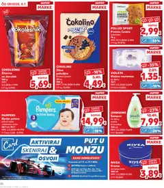 PAMPERS Dječje pelene, active baby odabrane vrste 38/1 do 70/1 - Pregled kataloga iz trgovine Kaufland, vrijedi od 08.07.2026 | Stranica: 20 | Proizvodi: Vlažne maramice, Pahuljice, Pampers, Violeta