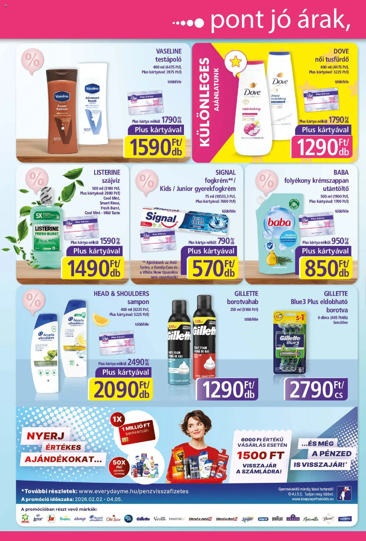Plus Market akciós ujság - amely érvényes a következő dátumtól: 05.03.2026 | Oldal: 6 | Termékek: Old spice, Sampon, Testápoló, Tusfürdő