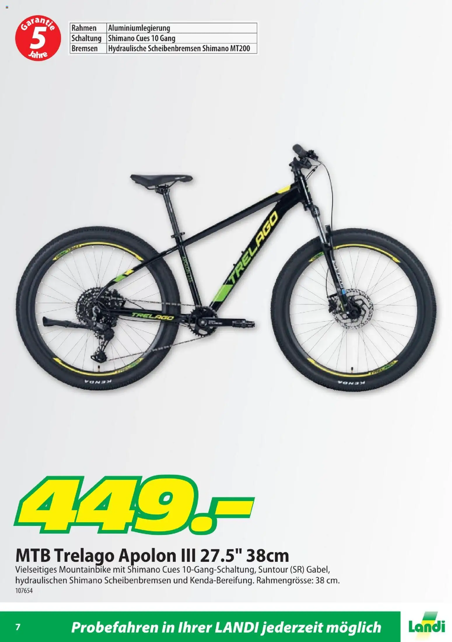 Landi Aktionen Fahrfreude – gültig ab 28.01.2026 | Seite: 7 | Produkte: Mountainbike