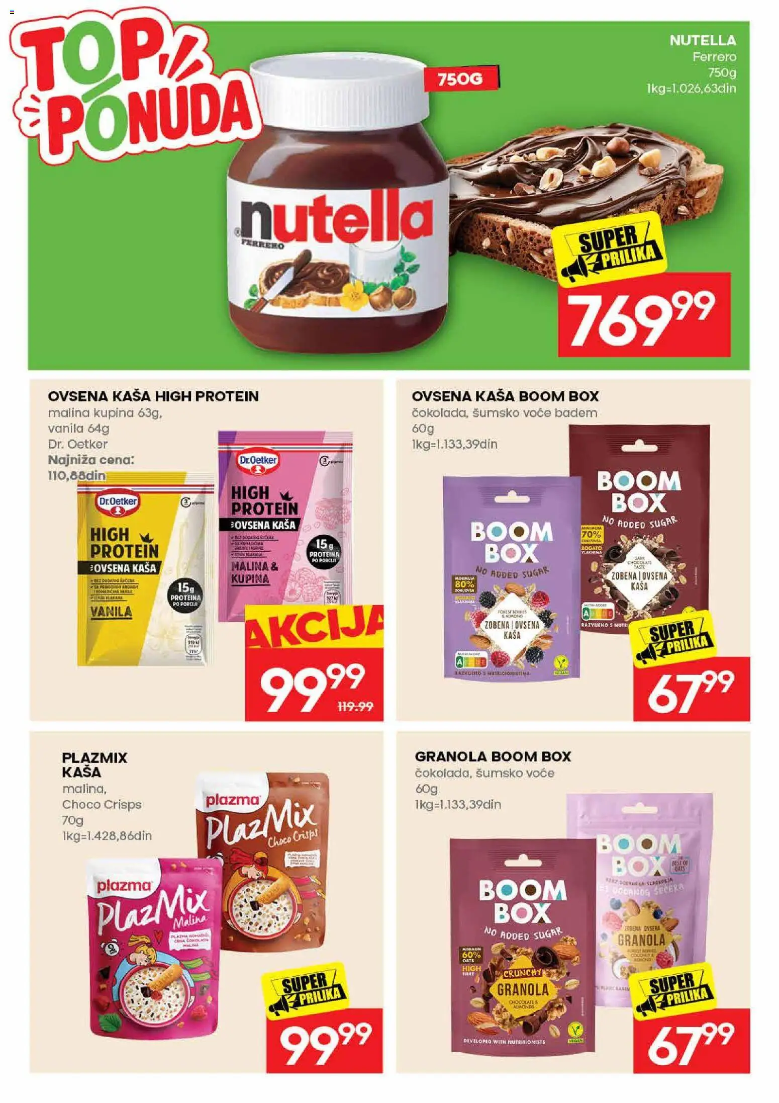 Roda katalog - važi od 31.08.2026 | Strana: 27 | Proizvode: Granola, Dr. Oetker, Malina, Nutella