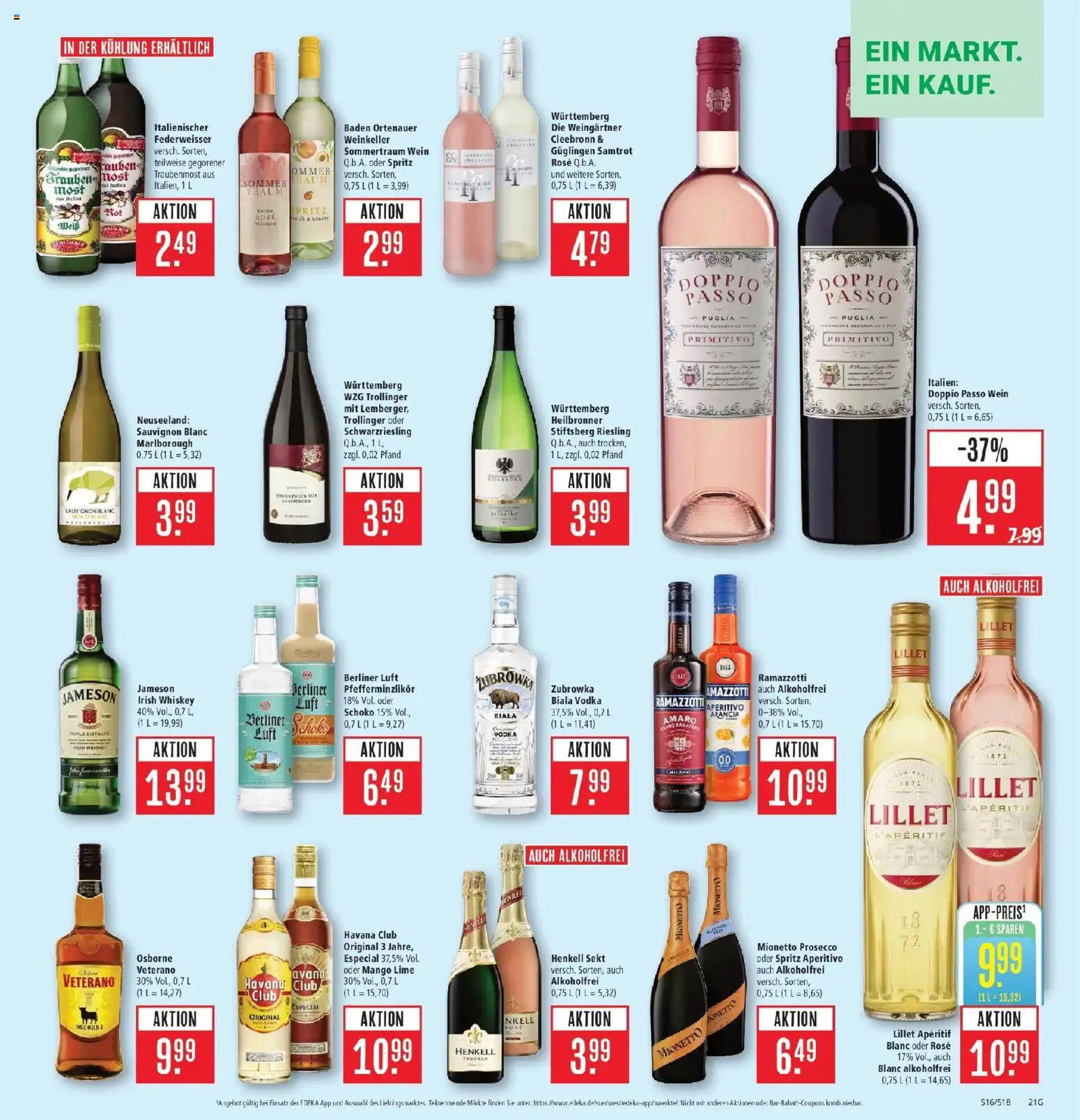 Marktkauf Prospekt Friedrichshafen (ab 17.08.2026) » Angebote online | Seite: 25 | Produkte: Prosecco, Hose, Vodka, Ramazzotti