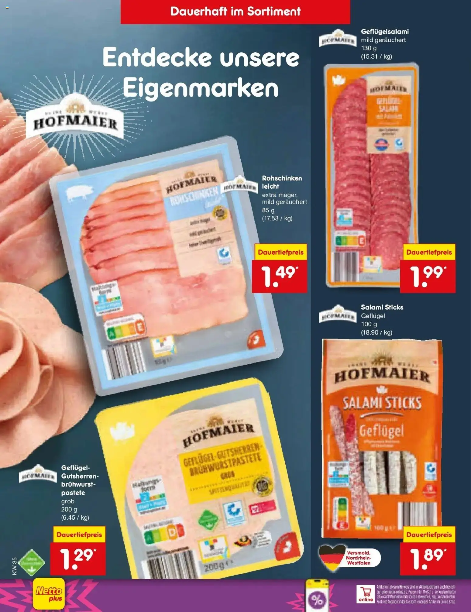 Netto Marken-Discount Prospekt Hamburg (ab 24.08.2026) » Angebote | Seite: 20 | Produkte: Salami