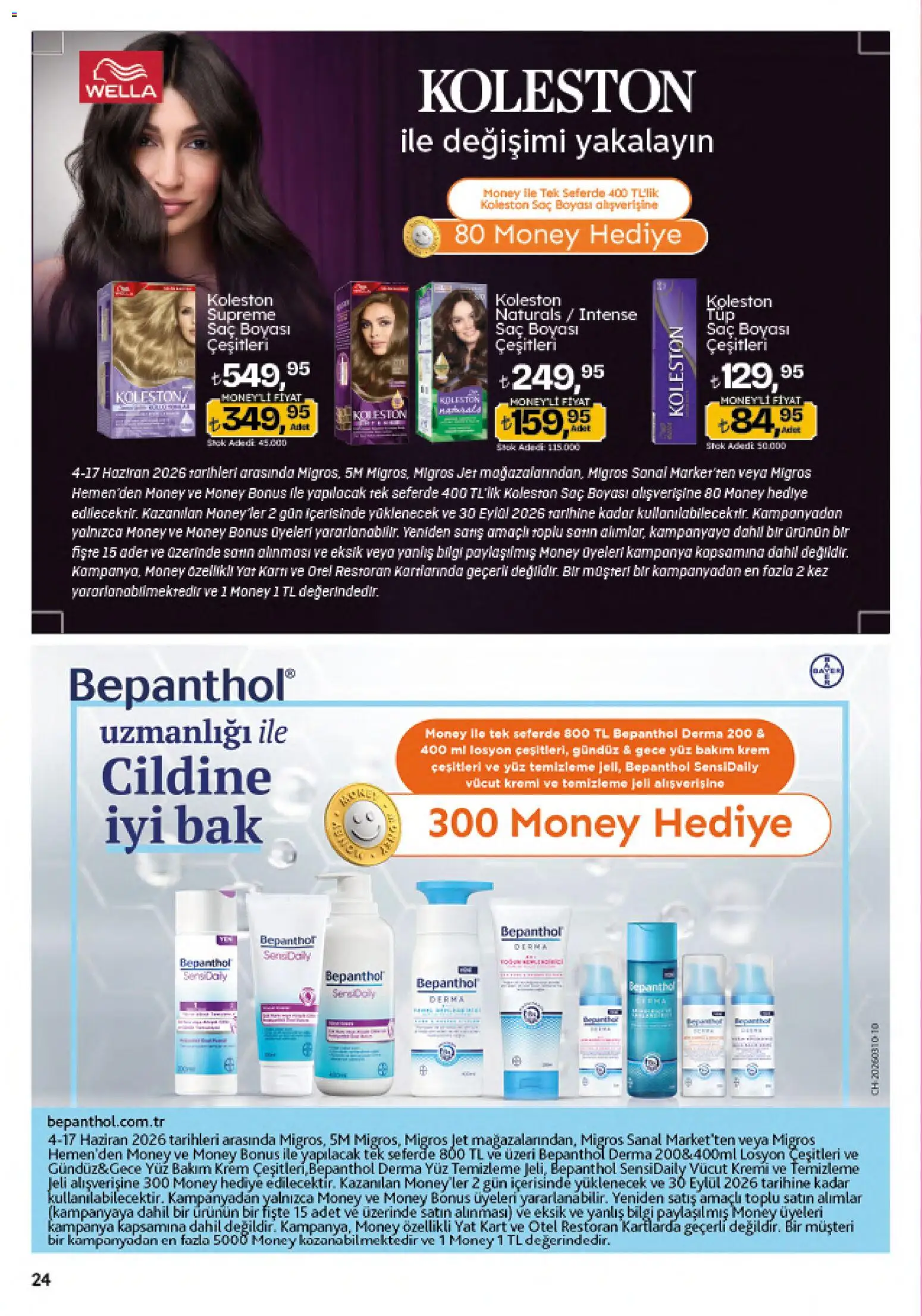 Migros Katalog - 5M Migroskop Dijital - 04.06.2026 tarihinden itibaren geçerlidir | Sayfa: 24 | Ürünler: Krem, Vücut kremi