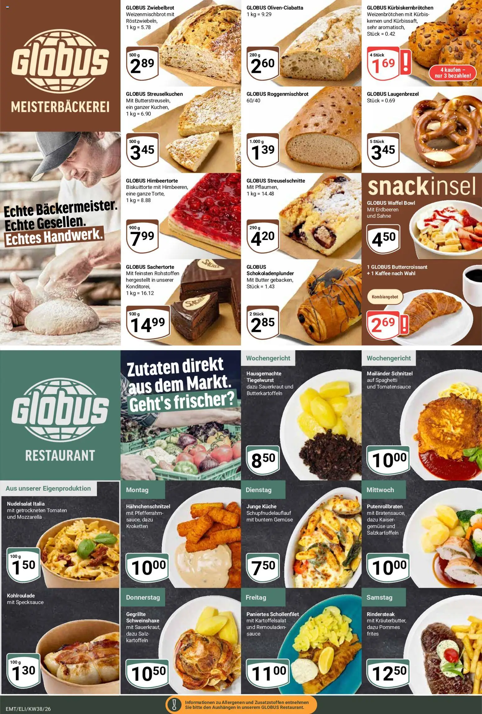Globus Prospekt Erfurt – gültig ab 14.09.2026 | Seite: 7 | Produkte: Butter, Pommes, Tomaten, Sahne