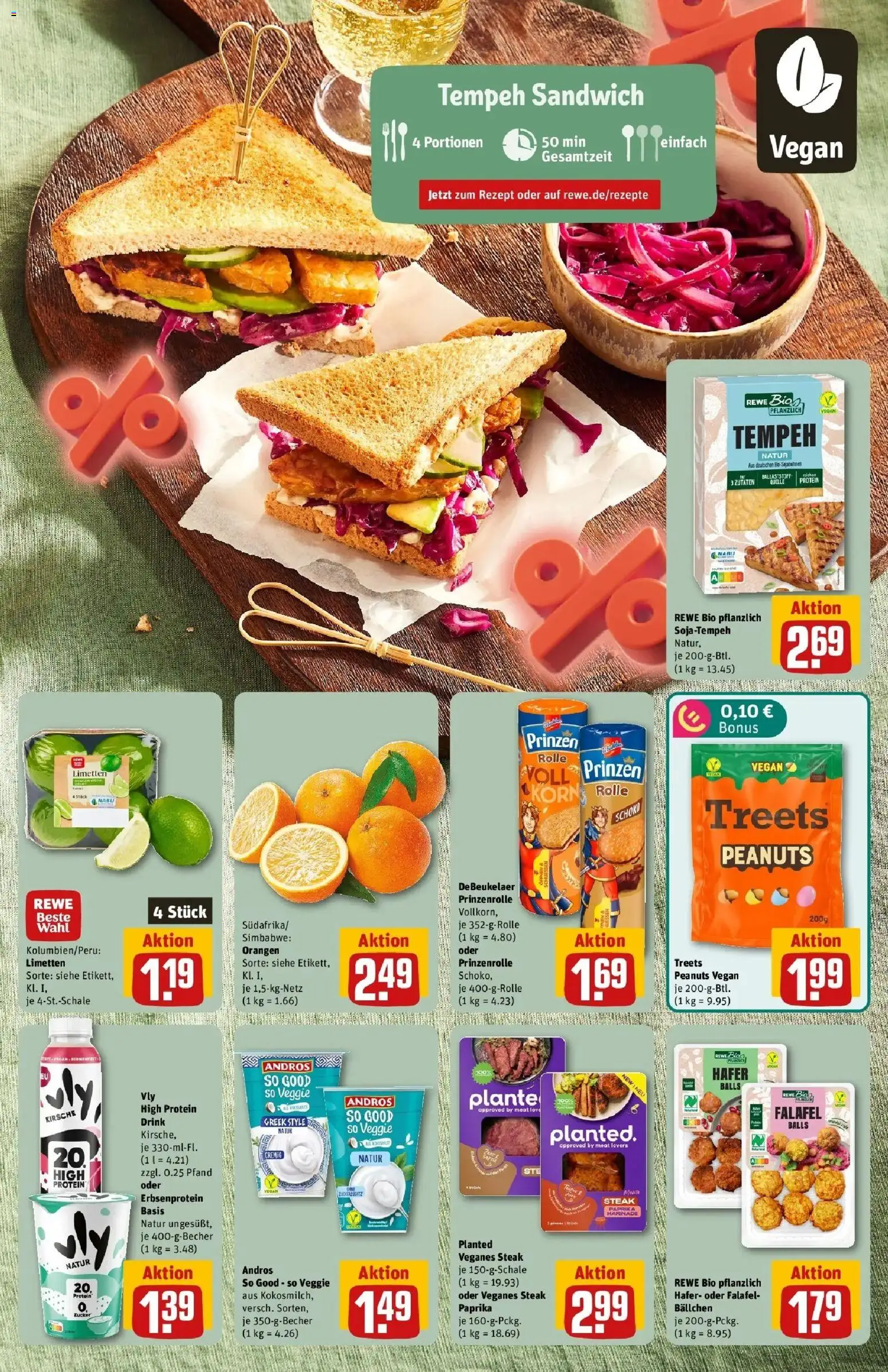REWE Prospekt ab 24.08.2026 zum Blättern » Angebote | Seite: 5 | Produkte: Limetten, Orangen, Paprika, Zucker