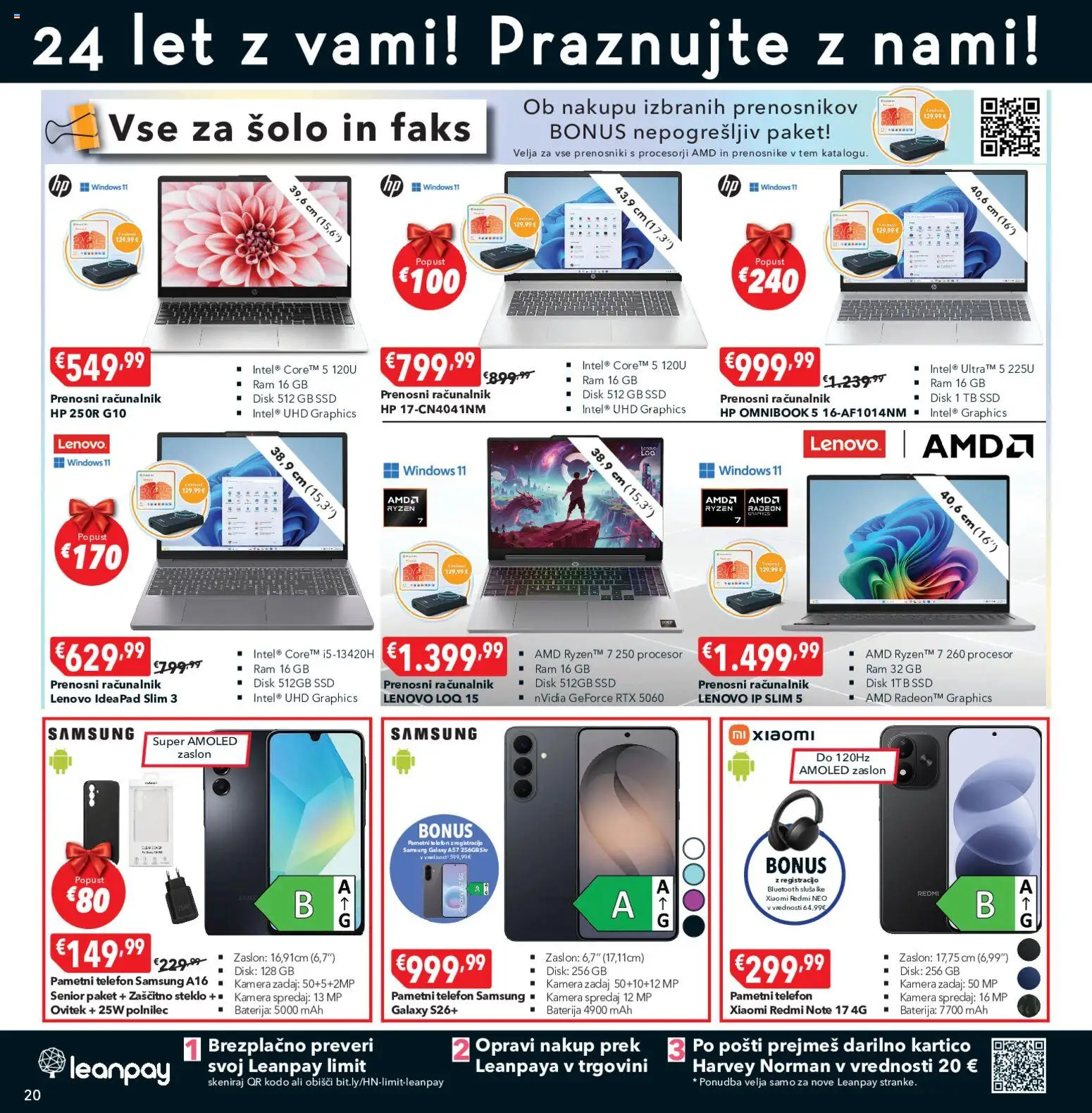 Novi Harvey Norman katalog ponudbe – veljaven od 16.09.2026 | Stran: 20 | Izdelki: Pametni telefon, Baterija, Racunalnik, Disk