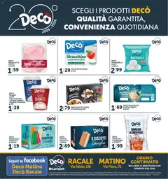 Anteprima del volantino Decò volantino Maxistore Racale, Matino valido a partire dal 18.06.2026 | Pagina: 12 | Prodotti: Vongole, Mozzarella, Latte, Sugo