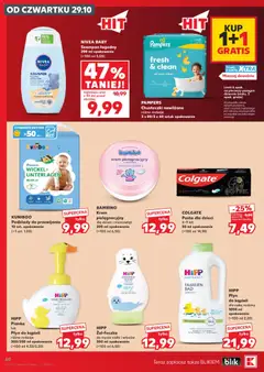 Pogląd oferty "Kaufland gazetka" - ważna od 29.10.2026 | Strona: 60 | Produkty: Chusteczki nawilżane, Chusteczki, Pampers, Pasta