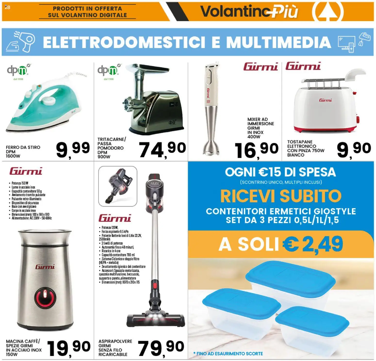 Volantino Interspar del 18.05.2026 | Pagina: 28 | Prodotti: Spazzola, Spezie, Macina, Tostapane