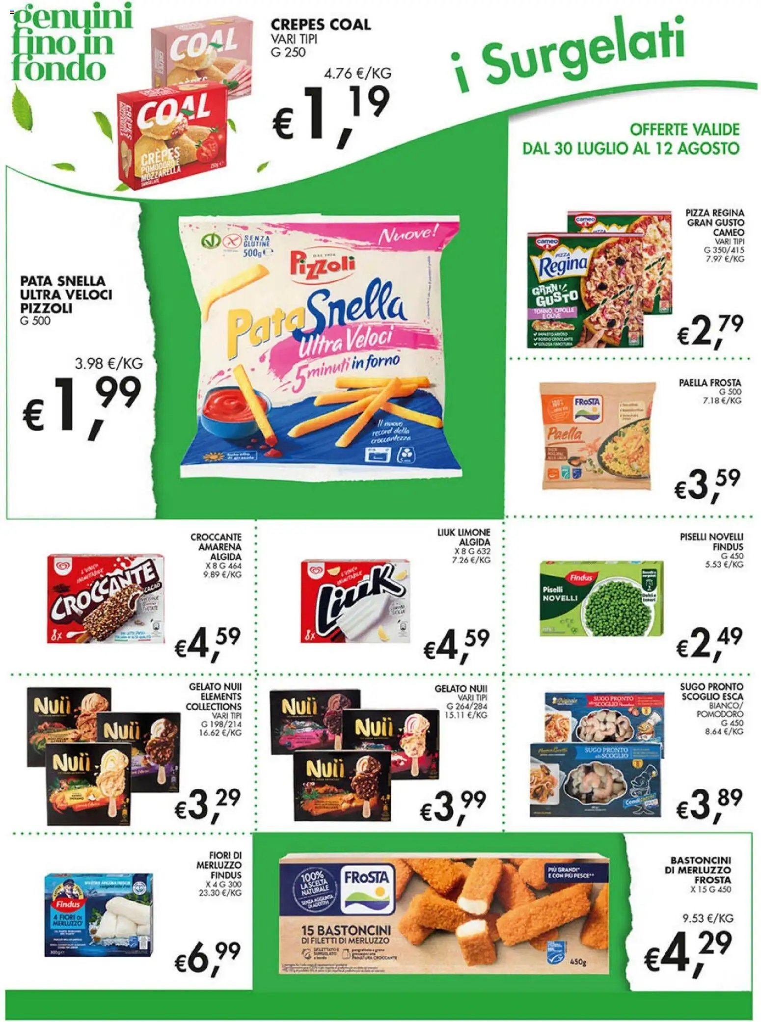 Volantino Coal del 30/07/2026 | Pagina: 8 | Prodotti: Gelato, Mozzarella, Amarena, Sugo