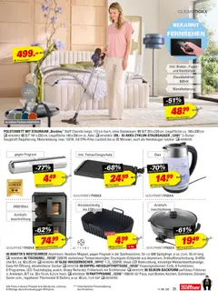 Höffner Prospekt ab 09.09.2026 gültig | Seite: 25 | Produkte: Wasserkocher, Staubsauger, Matratze, Fernsehen