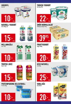 Matdax erbjudanden - Förhandsvisning av reklamblad från butik Matdax aktuell från 15.06.2026 | Sida: 13 | Produkter: Smör, Juice, Keso, Vaniljsås