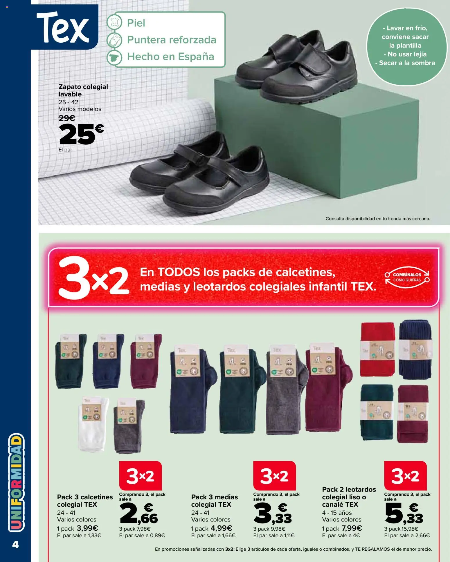Carrefour Vuelta al cole II │ válido desde el 18/08/2026 | Página: 4 | Productos: Sombra, Medias, Té, Calcetines