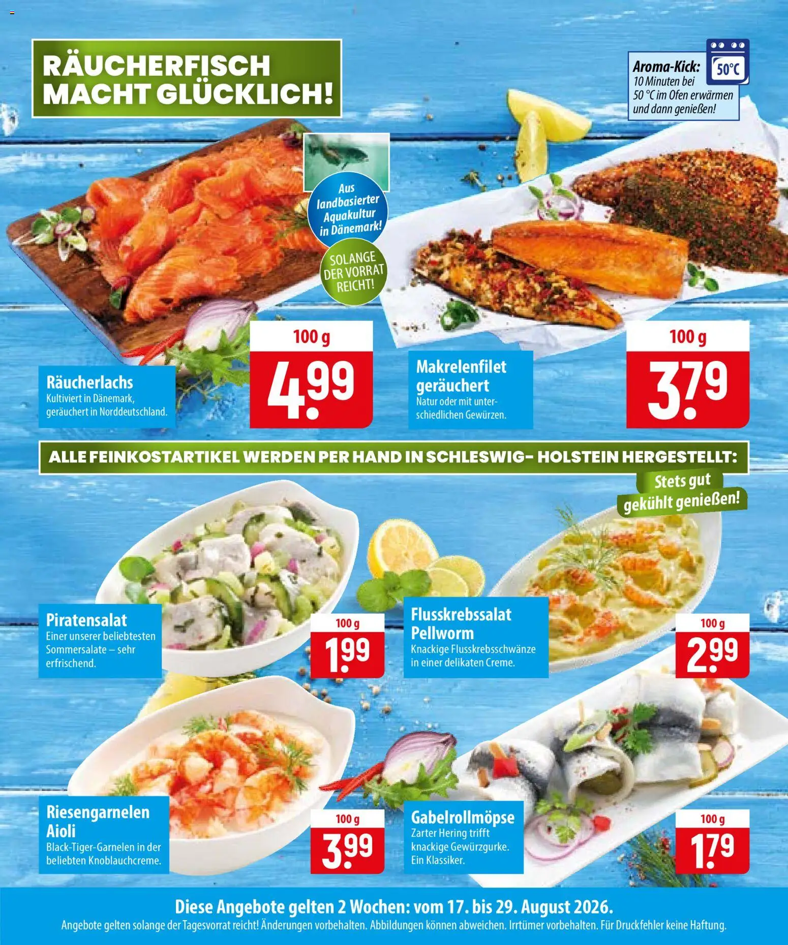 Famila Fischmarkt – gültig ab 17.08.2026 | Seite: 2 | Produkte: Ofen, Hering, Räucherlachs