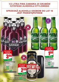 Pogląd oferty "Piwo Carlsberg, butelka bezzwrotna 2 rodzaje, 0,5 l" - ważna od 10.06.2026 | Strona: 58