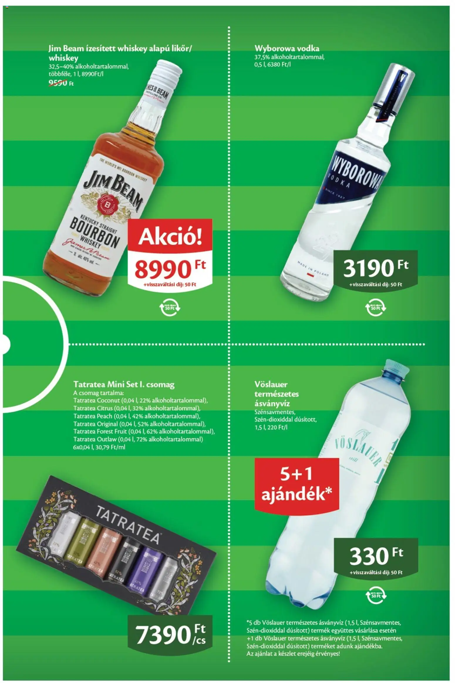 EcoFamily akciós ujság - amely érvényes a következő dátumtól: 15.06.2026 | Oldal: 7 | Termékek: Whiskey, Bourbon, Ásványvíz, Vodka
