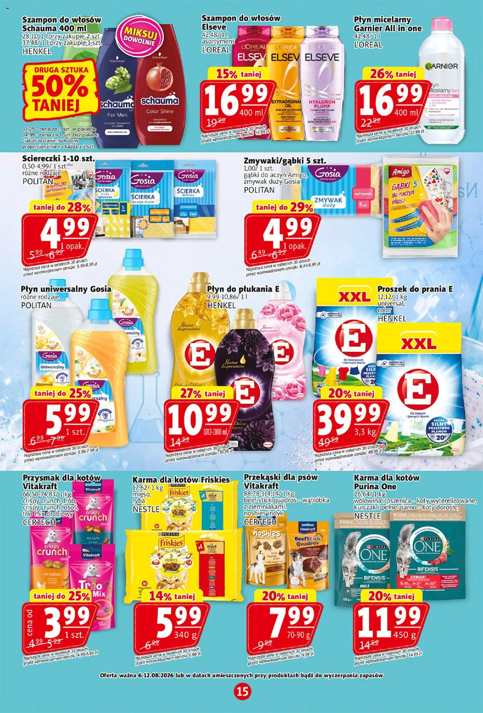 Prim Market gazetka od 06.08.2026 | Strona: 15 | Produkty: Kurczak, Karma dla kotów, Wołowina, Proszek do prania