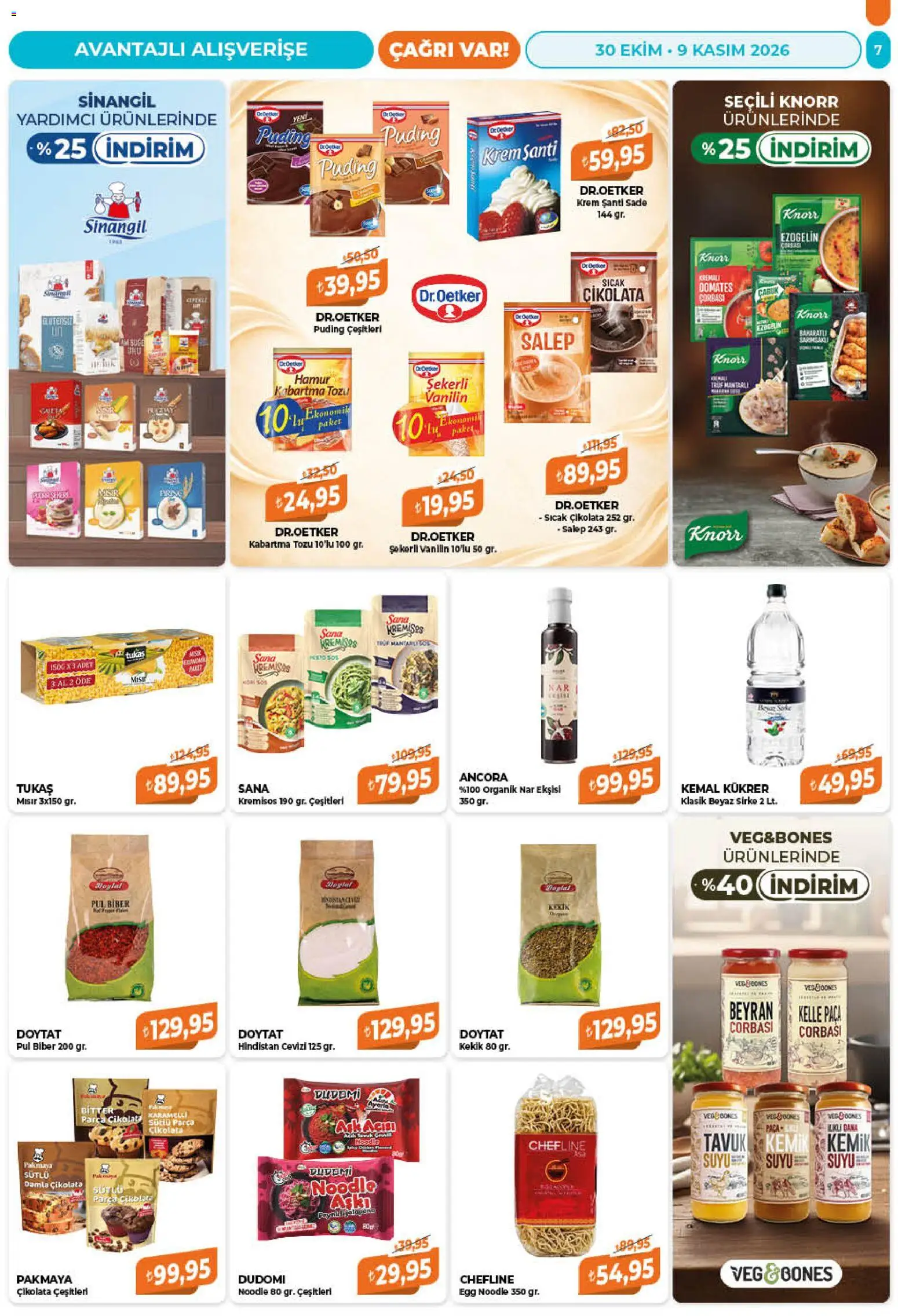 Çağrı Market Katalog - 30 Ekim 2026 tarihinden itibaren geçerlidir | Sayfa: 7