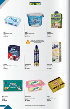 Metro katalog BMPL - pregled Metro kataloga - važi od 01.06.2026 | Strana: 4 | Proizvode: Moja kravica, Margarin, Krem sir, Sir